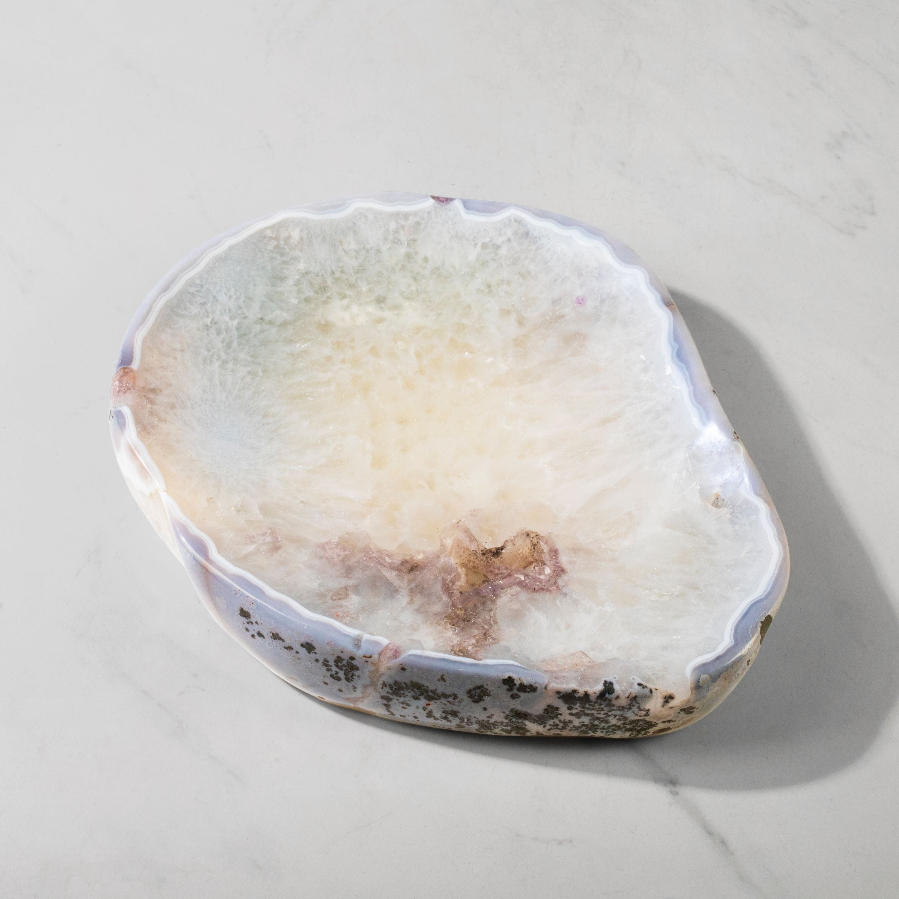 Kalifano Amethyst Natural Amethyst Crystal Bowl from Brazil - 12.25" BOWL2700.001