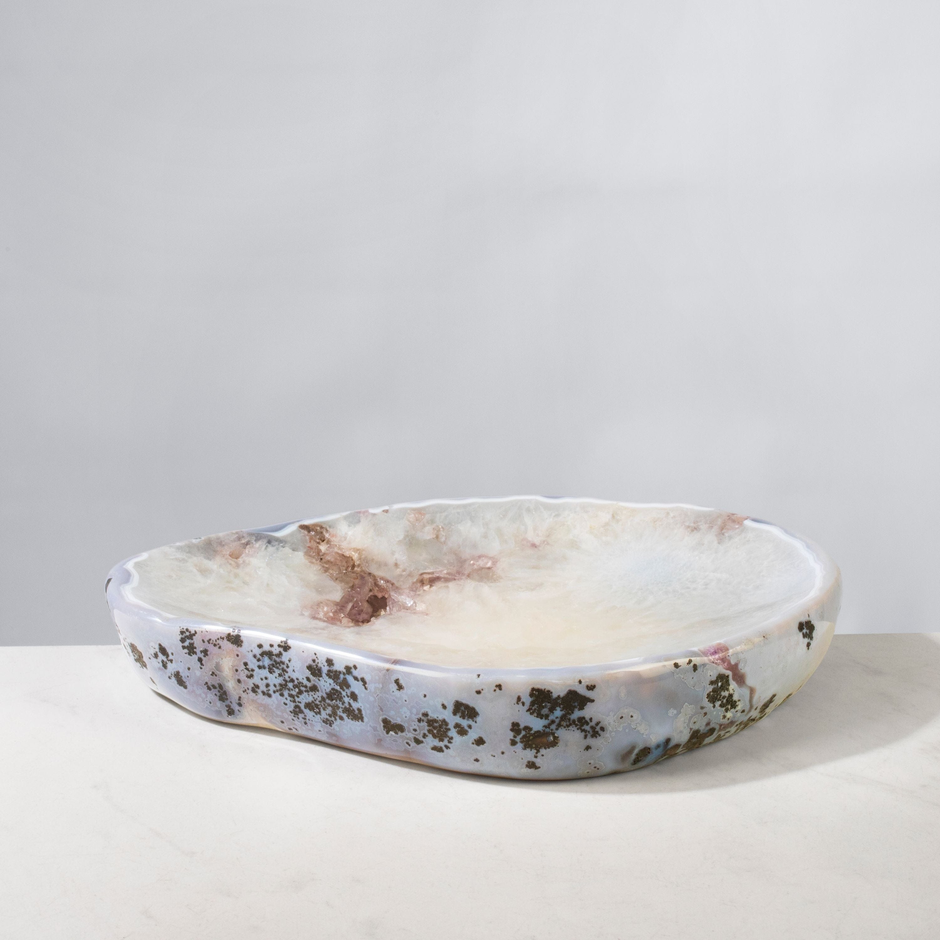 Kalifano Amethyst Natural Amethyst Crystal Bowl from Brazil - 12.25" BOWL2700.001