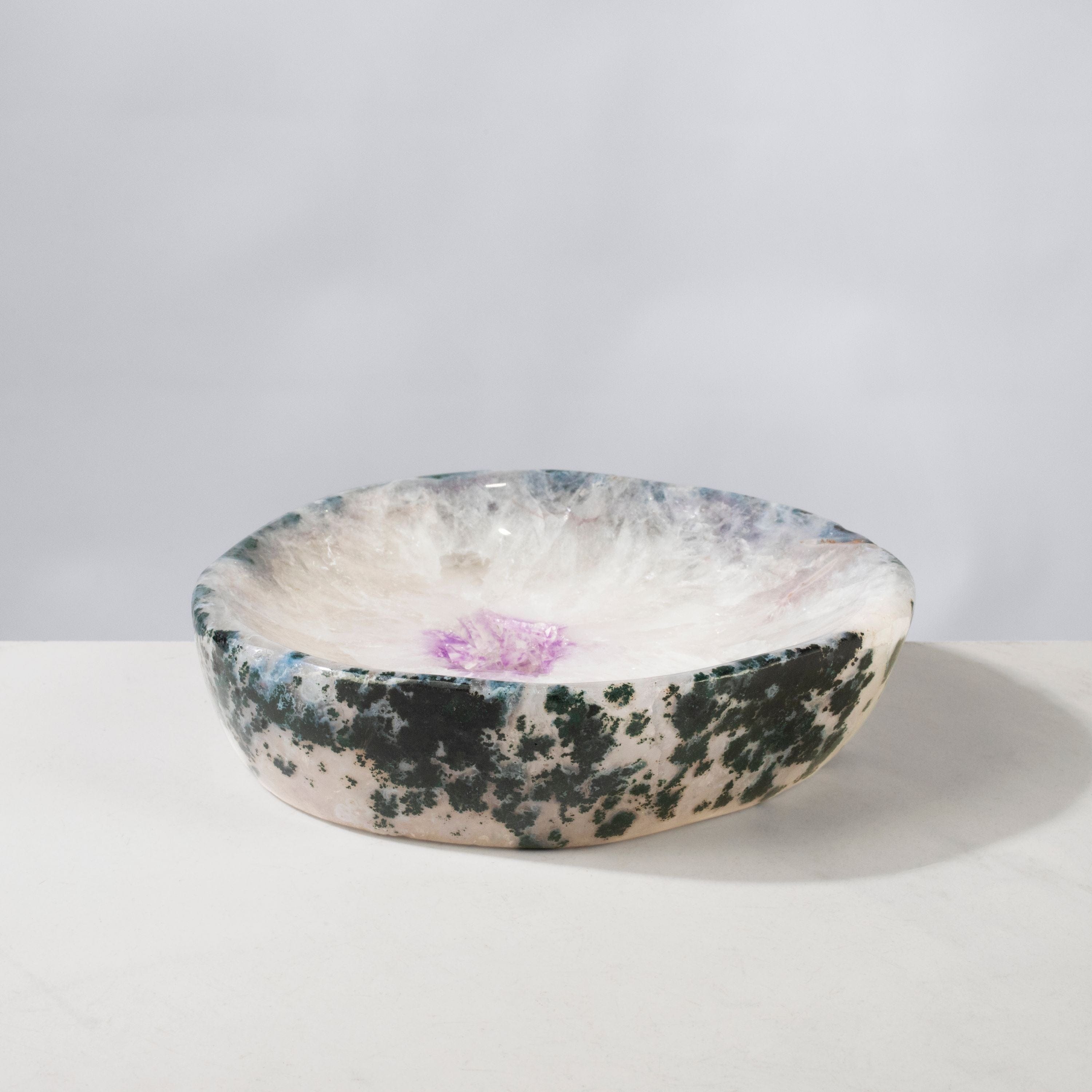 Kalifano Amethyst Natural Amethyst Crystal Bowl from Brazil - 7.5" BOWL1100.002