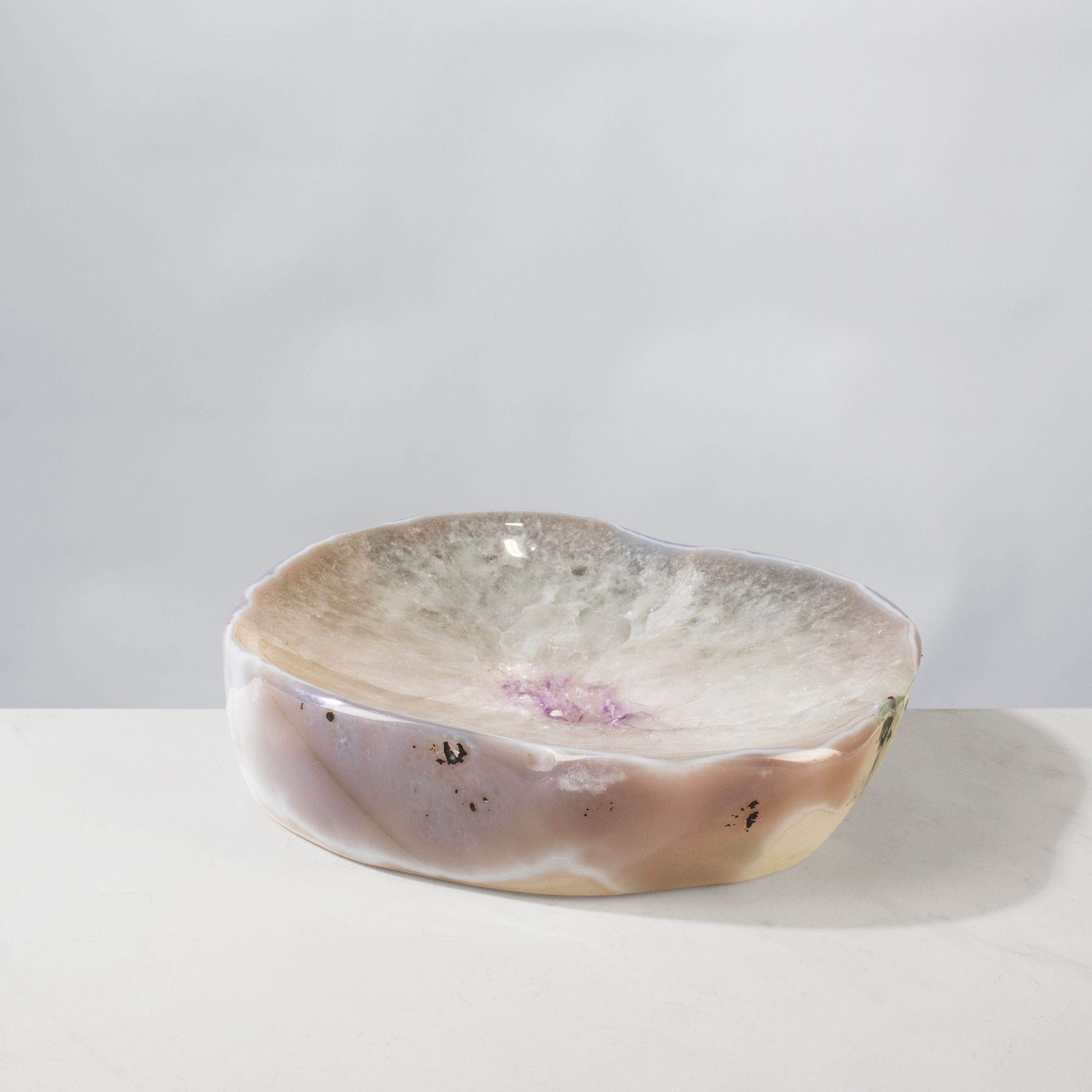 Kalifano Amethyst Natural Amethyst Crystal Bowl from Brazil - 8.25" BOWL1800.005