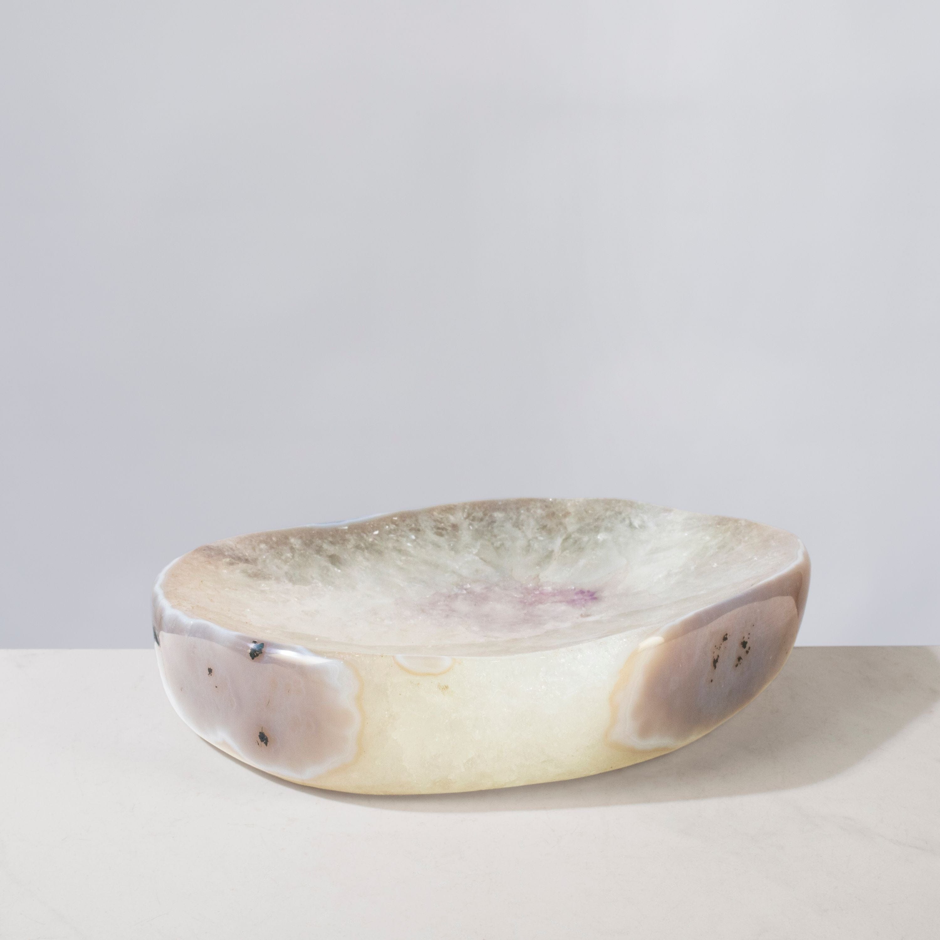 Kalifano Amethyst Natural Amethyst Crystal Bowl from Brazil - 9.25" BOWL1800.006
