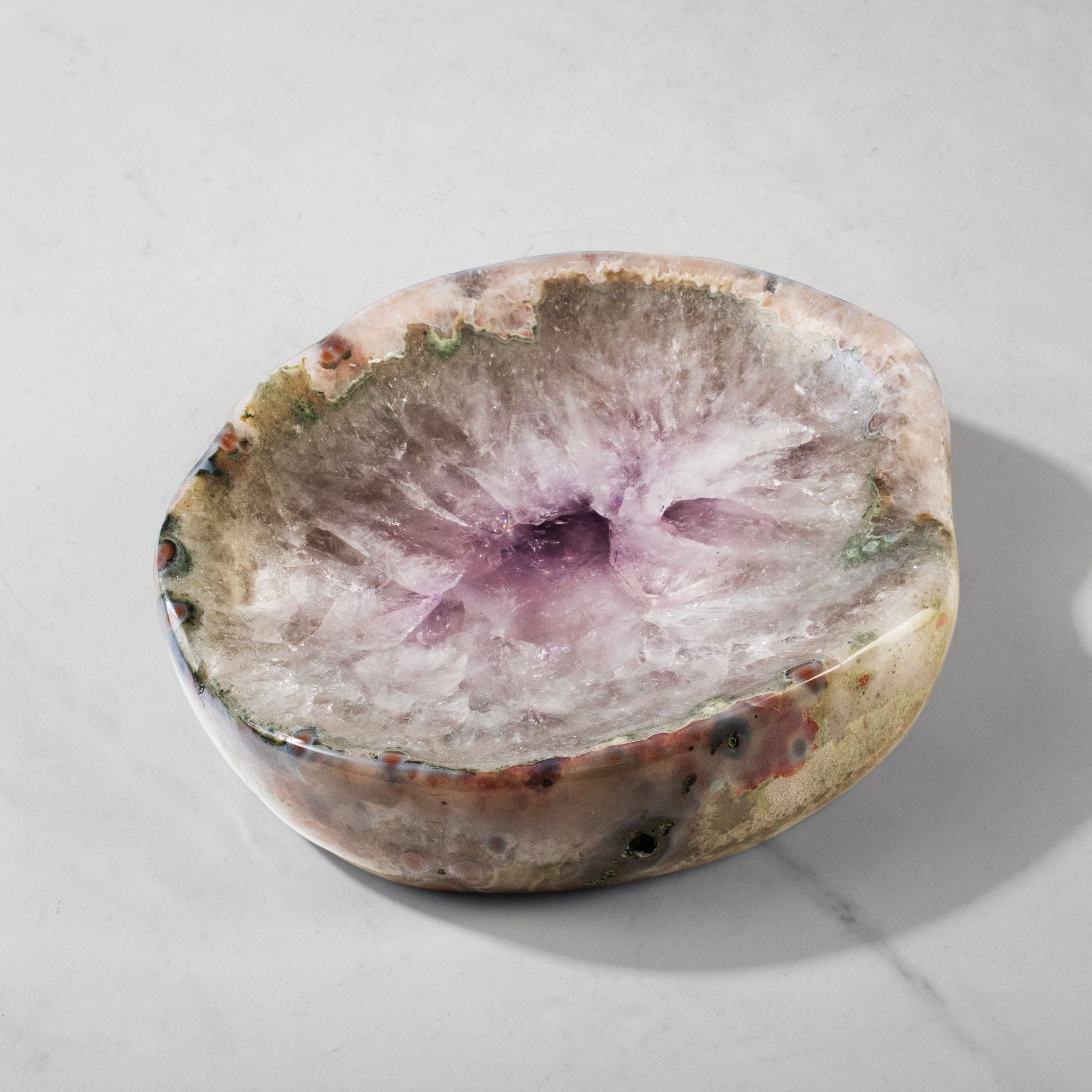 Kalifano Amethyst Natural Amethyst Crystal Bowl from Brazil - 9" BOWL2000.002
