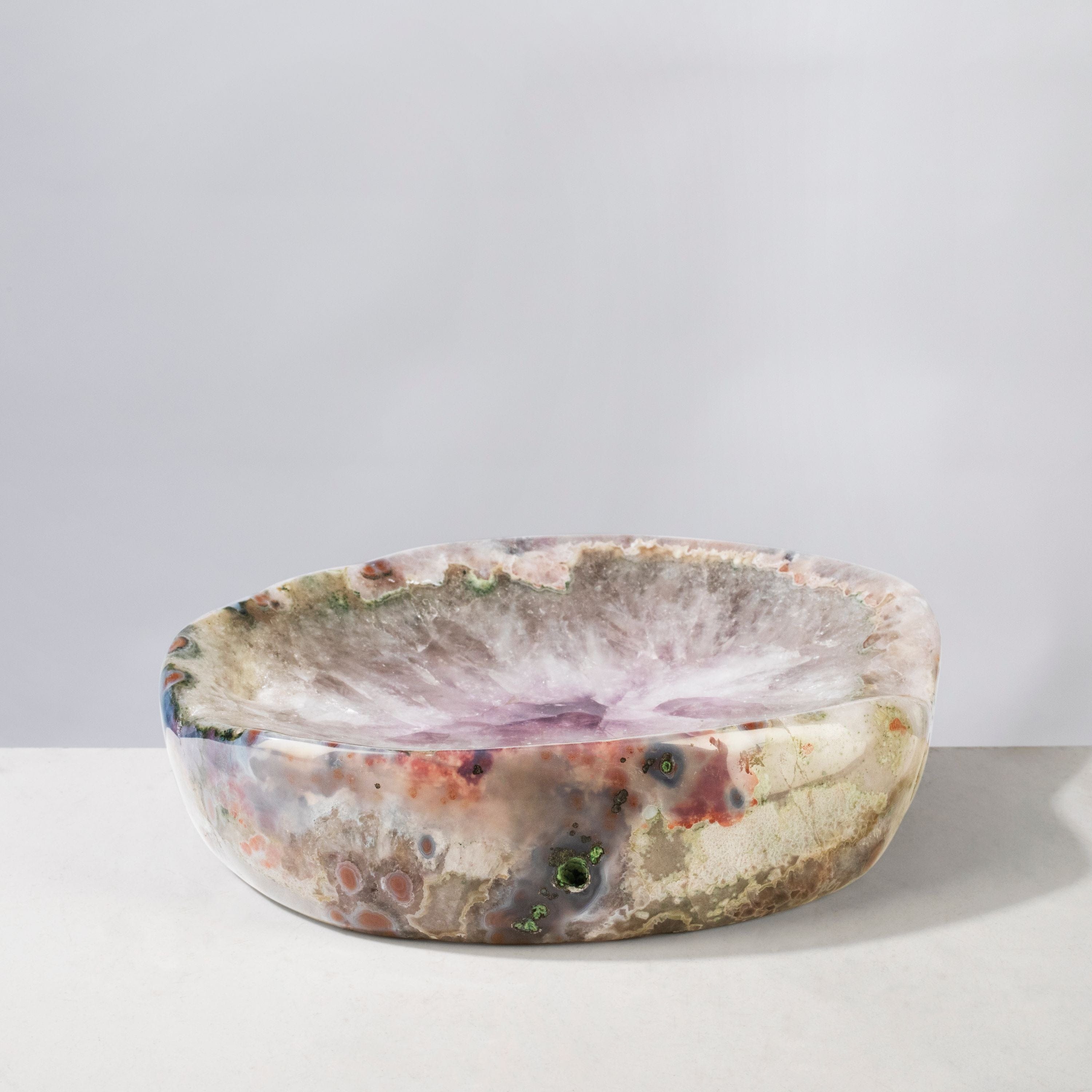 Kalifano Amethyst Natural Amethyst Crystal Bowl from Brazil - 9" BOWL2000.002