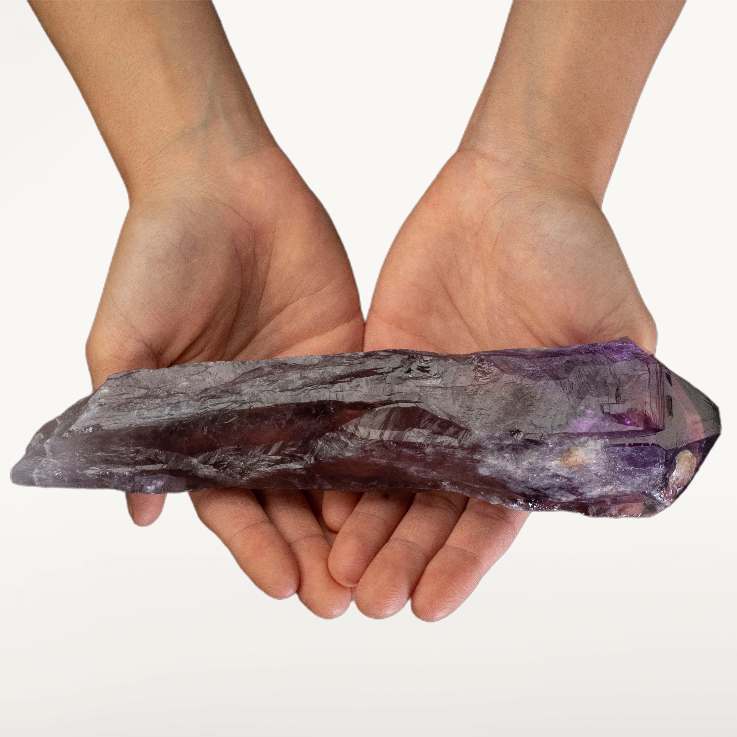 Kalifano Amethyst Natural Elestial Amethyst Point - 8 in. / 1.3 lbs ALW600