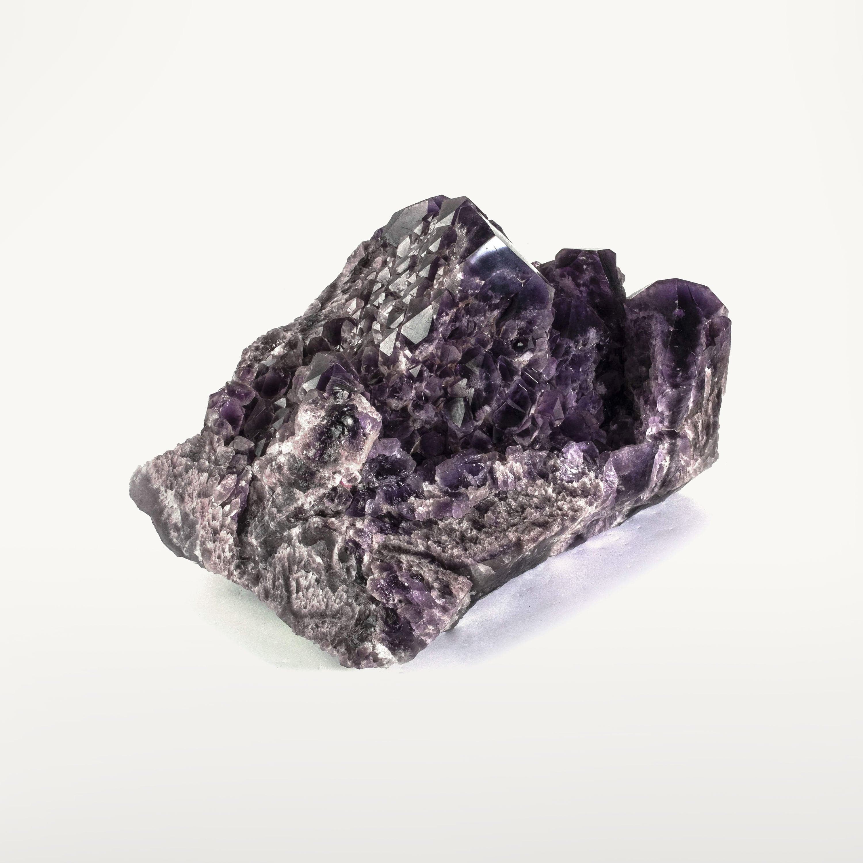 Kalifano Amethyst Rare Natural Elestial Amethyst Cluster Point from Brazil - 20.2 lbs ALW3400.001