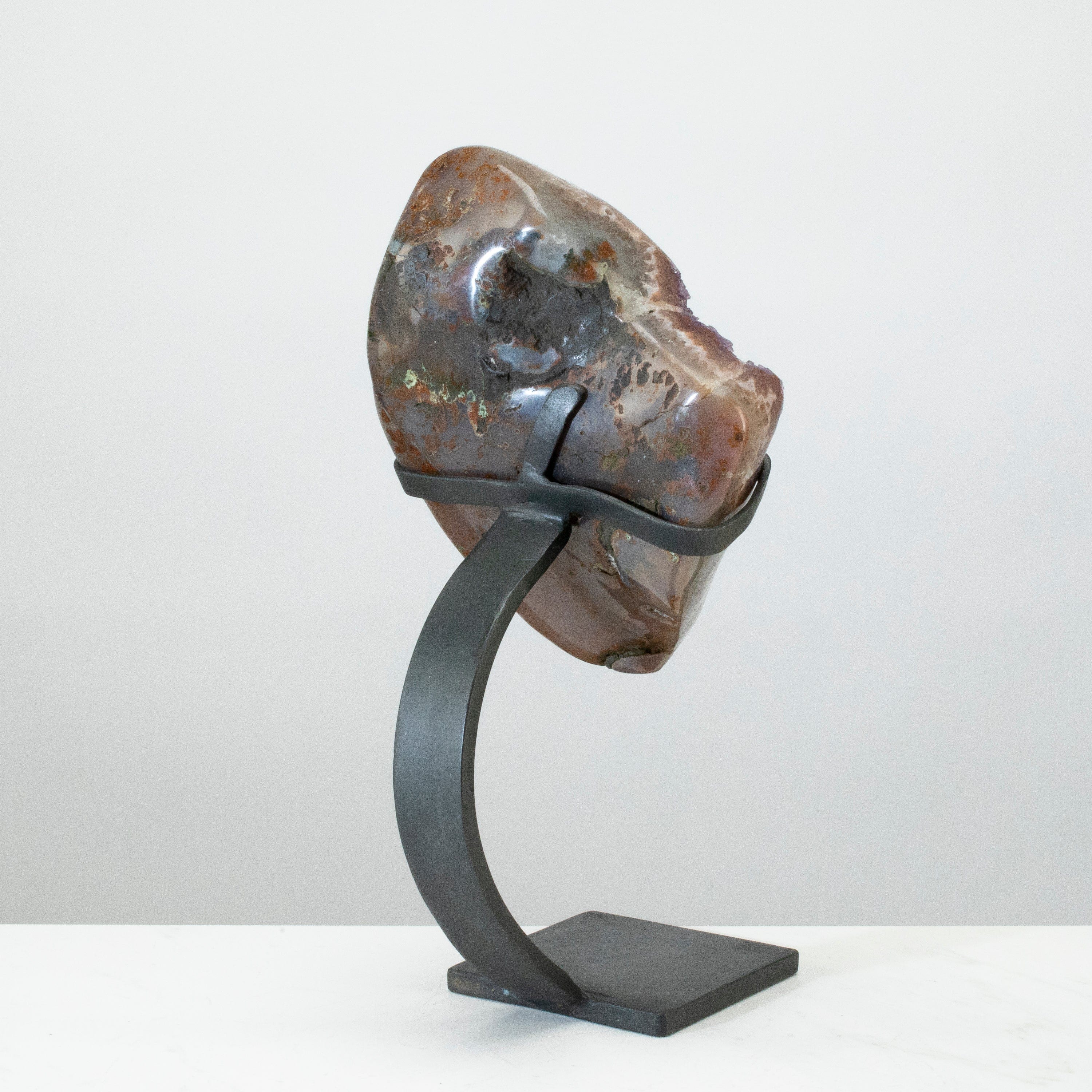 Kalifano Amethyst Uruguayan Amethyst Geode on Custom Stand - 11" / 8 lbs (Good Quality) UAG1400-C
