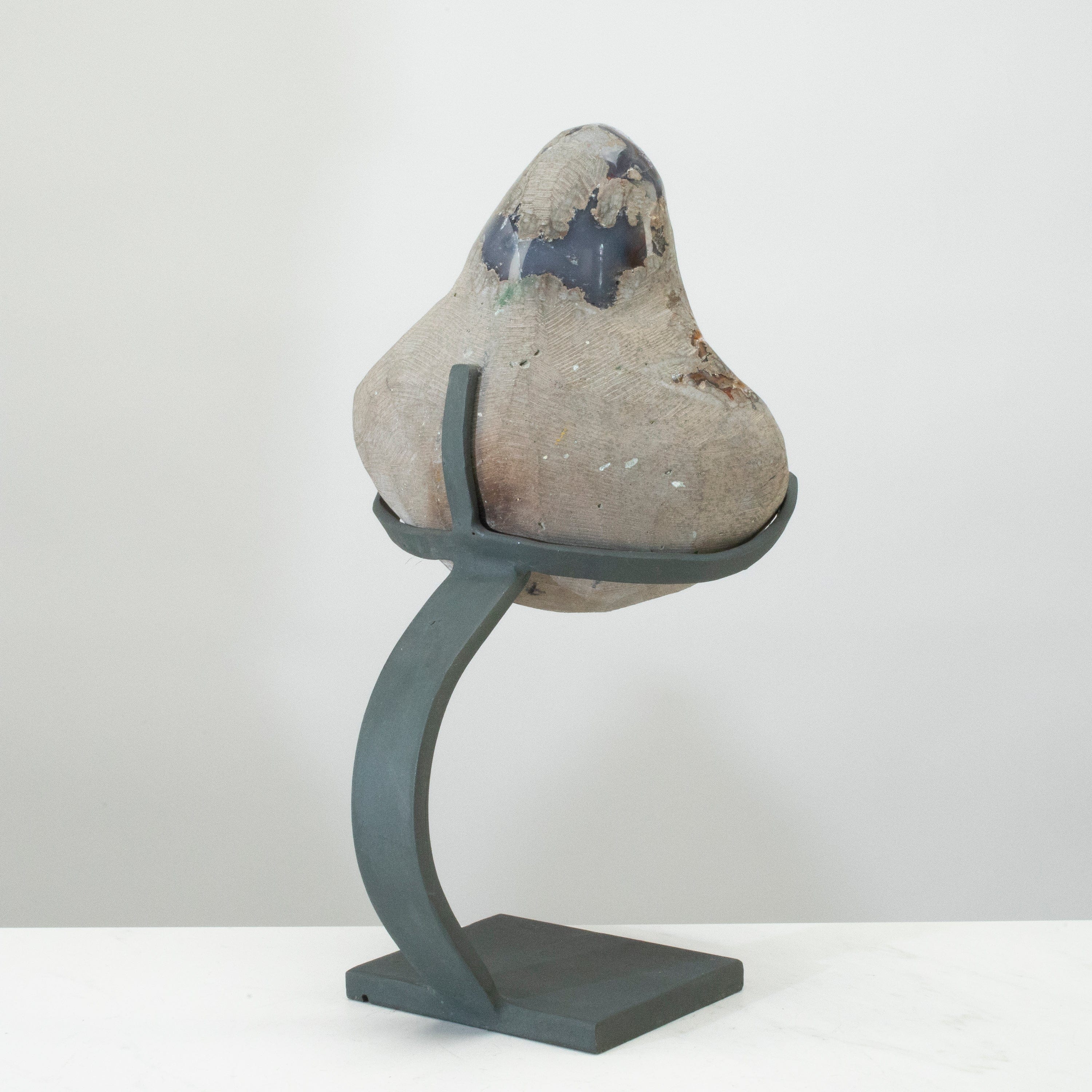 Kalifano Amethyst Uruguayan Amethyst Geode on Custom Stand - 13" / 11 lbs (Good Quality) UAG2000-C