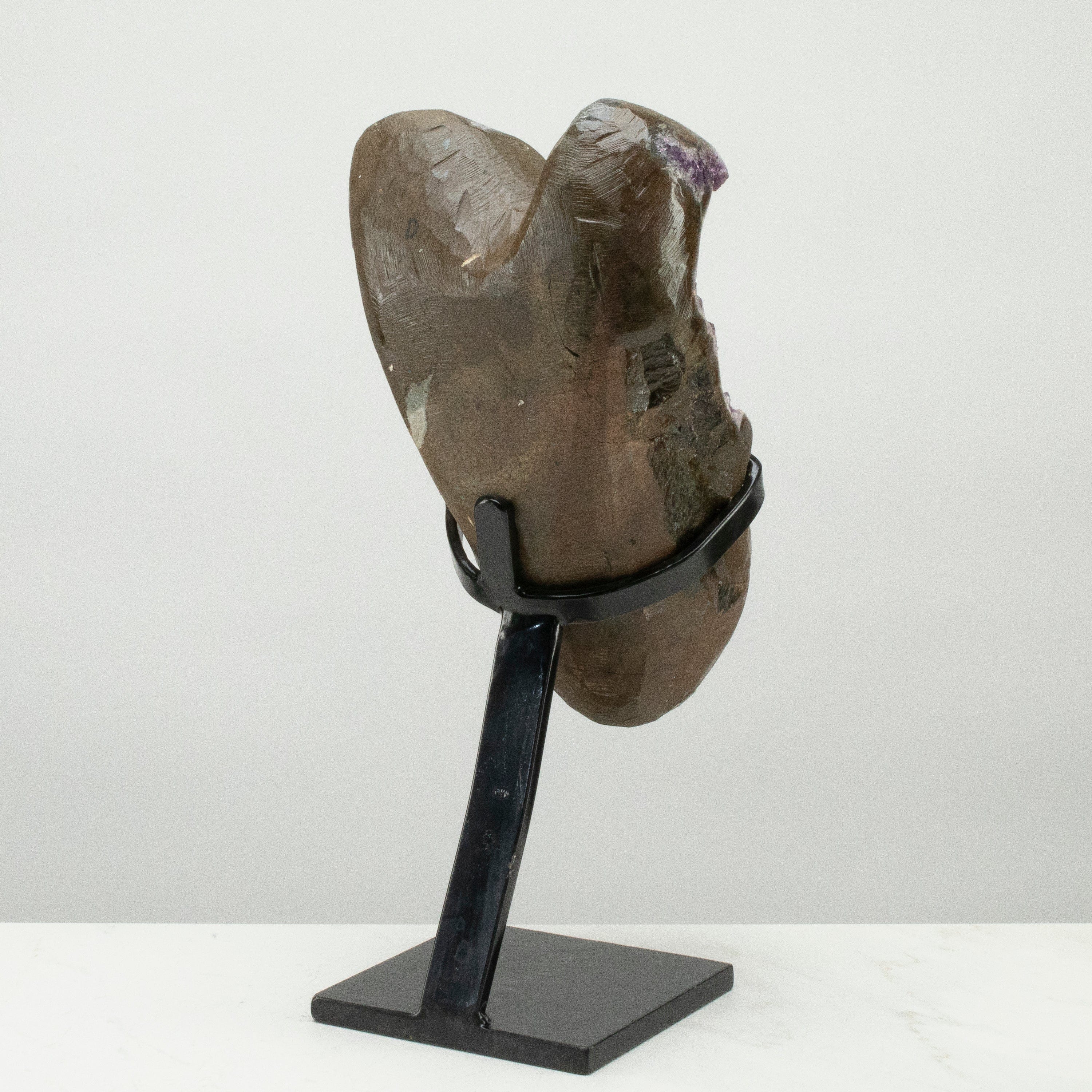 Kalifano Amethyst Uruguayan Amethyst Geode on Custom Stand - 17.5" / 24 lbs UAG6400.005