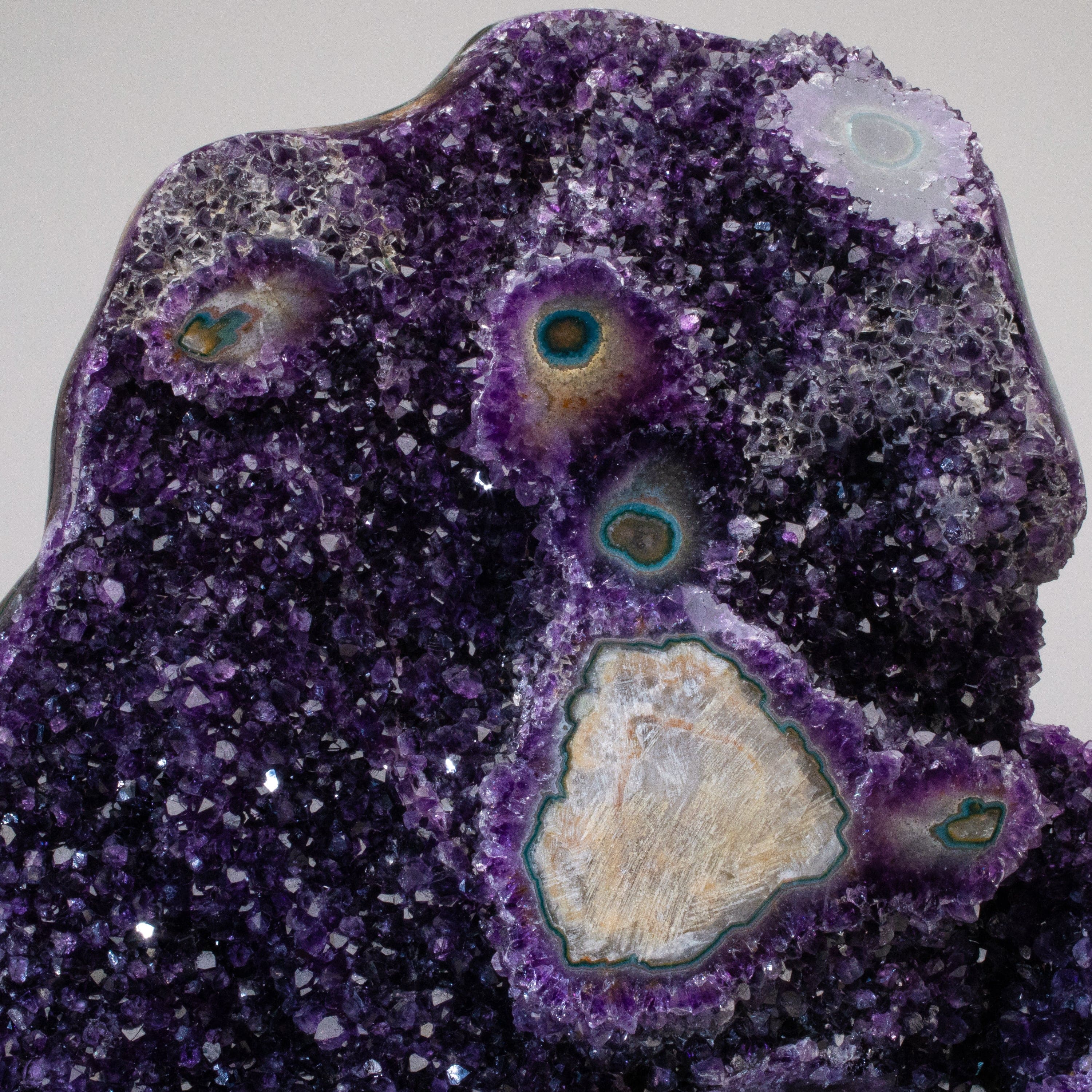 Kalifano Amethyst Uruguayan Amethyst Geode on Custom Stand - 26" / 46 lbs UAG20800.001