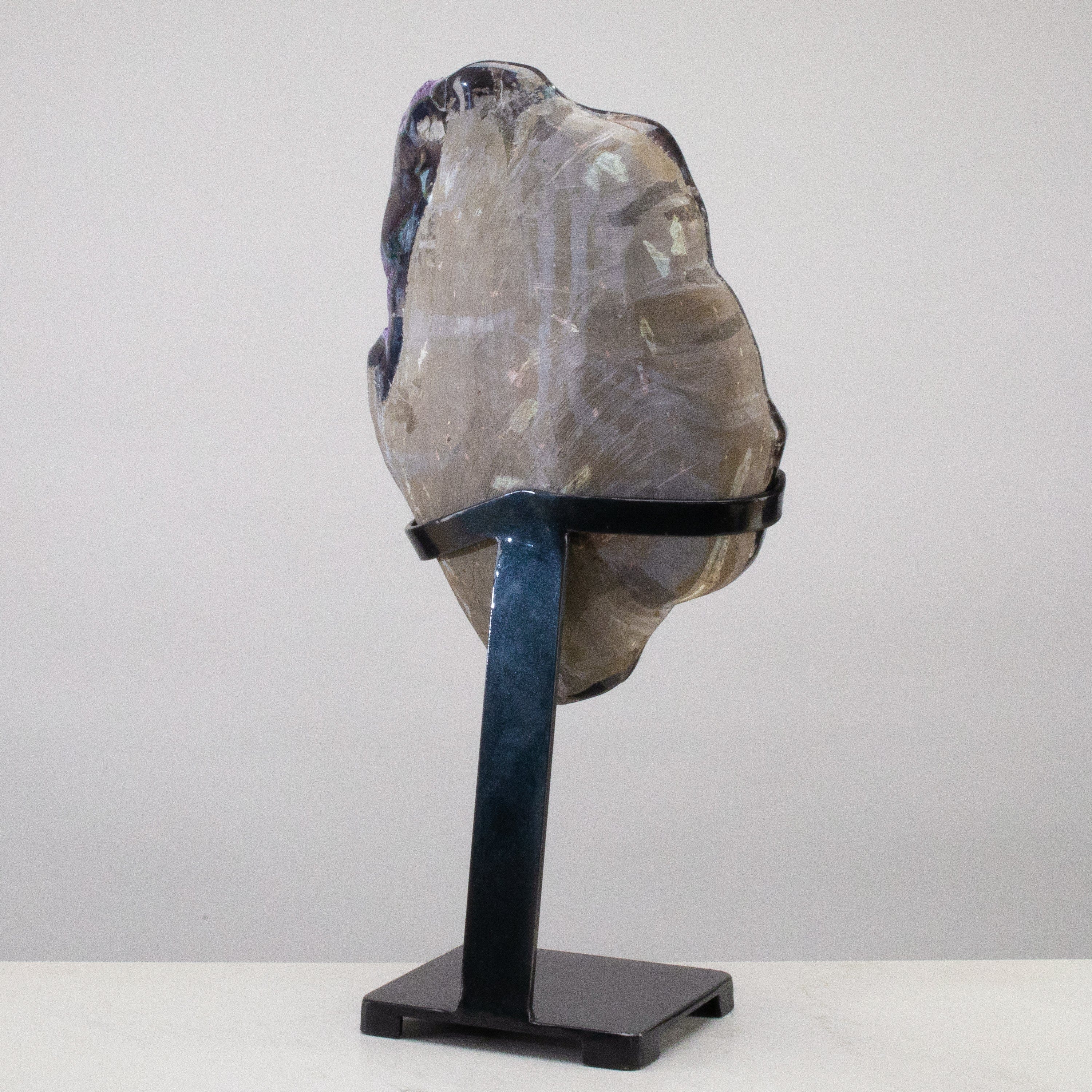 Kalifano Amethyst Uruguayan Amethyst Geode on Custom Stand - 26" / 46 lbs UAG20800.001