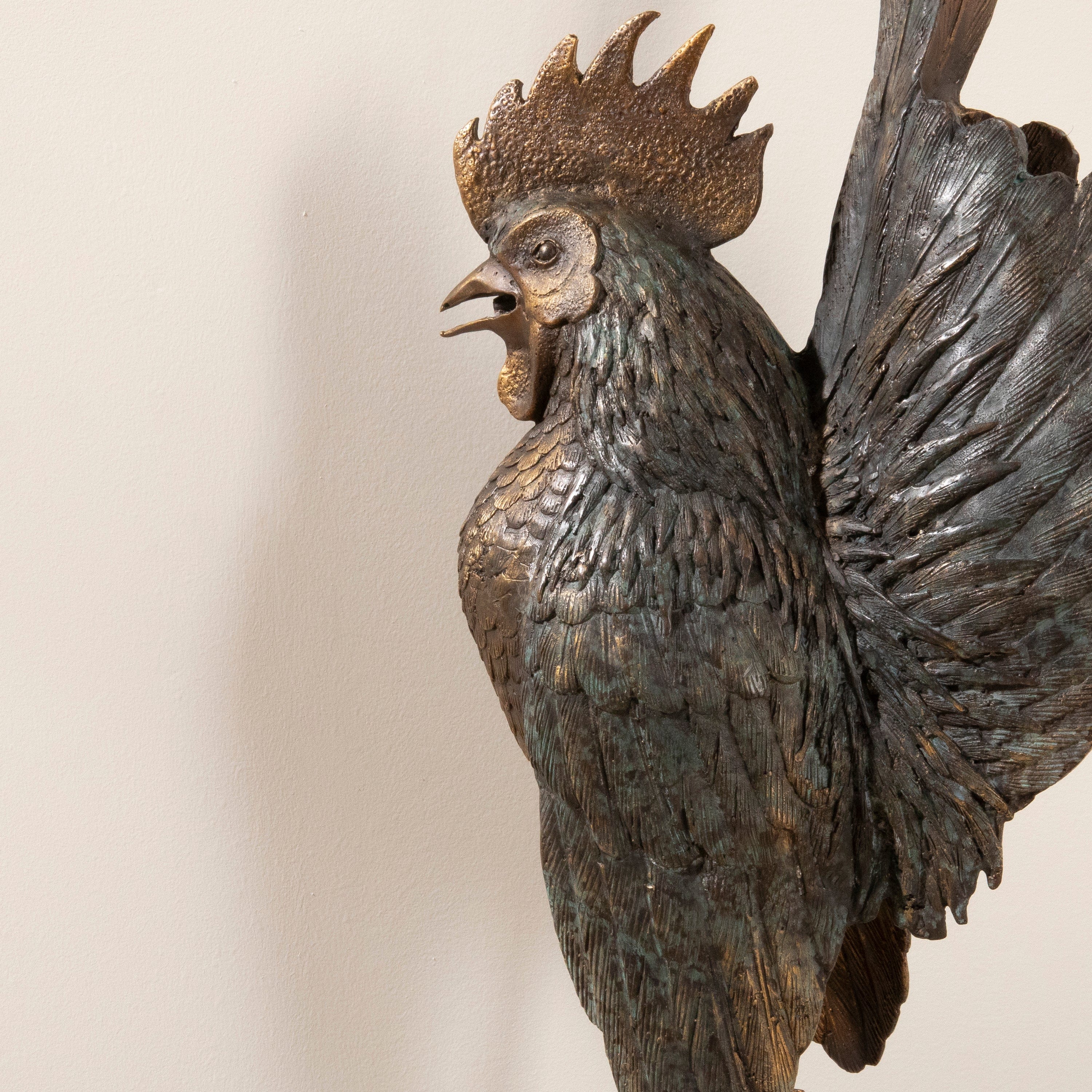 Kalifano Bronze Bronze Chicken duo Carving B6652