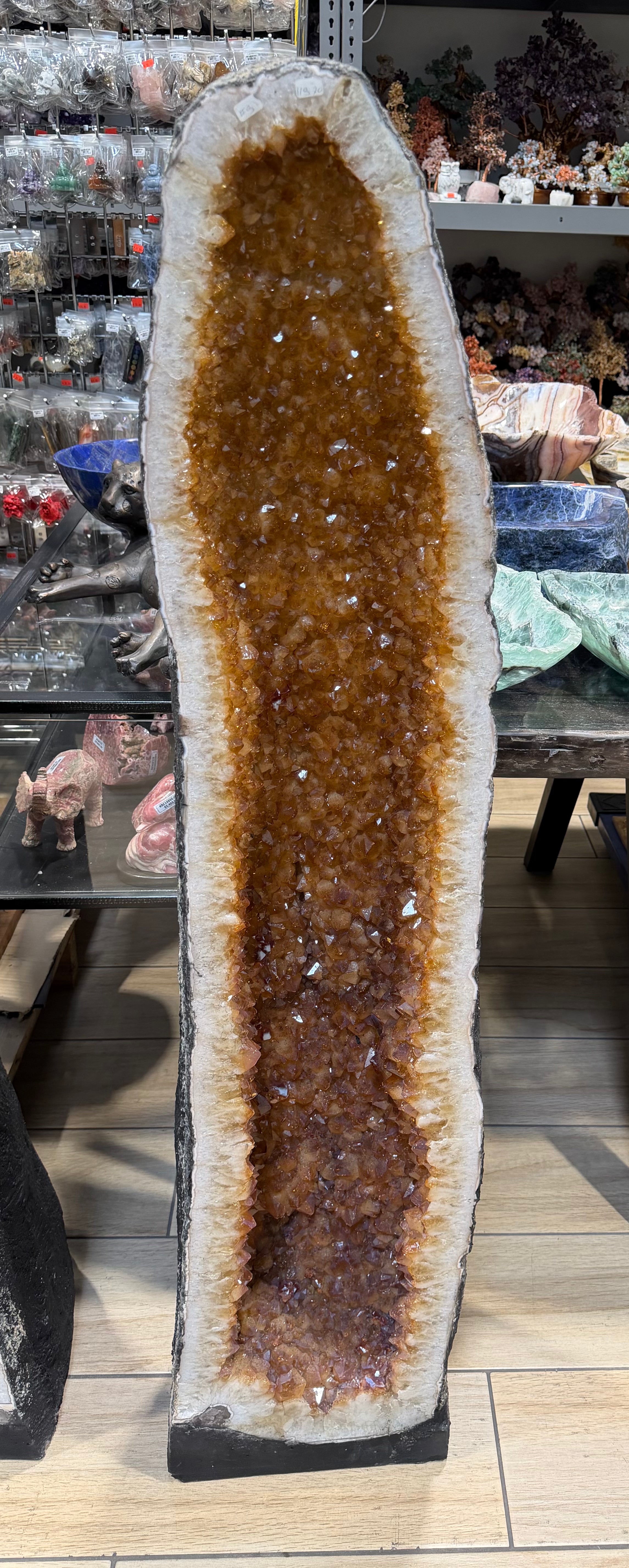 Kalifano Citrine Citrine Geode Cathedral from Brazil - 51.5" / 263 lbs BCG84000.001