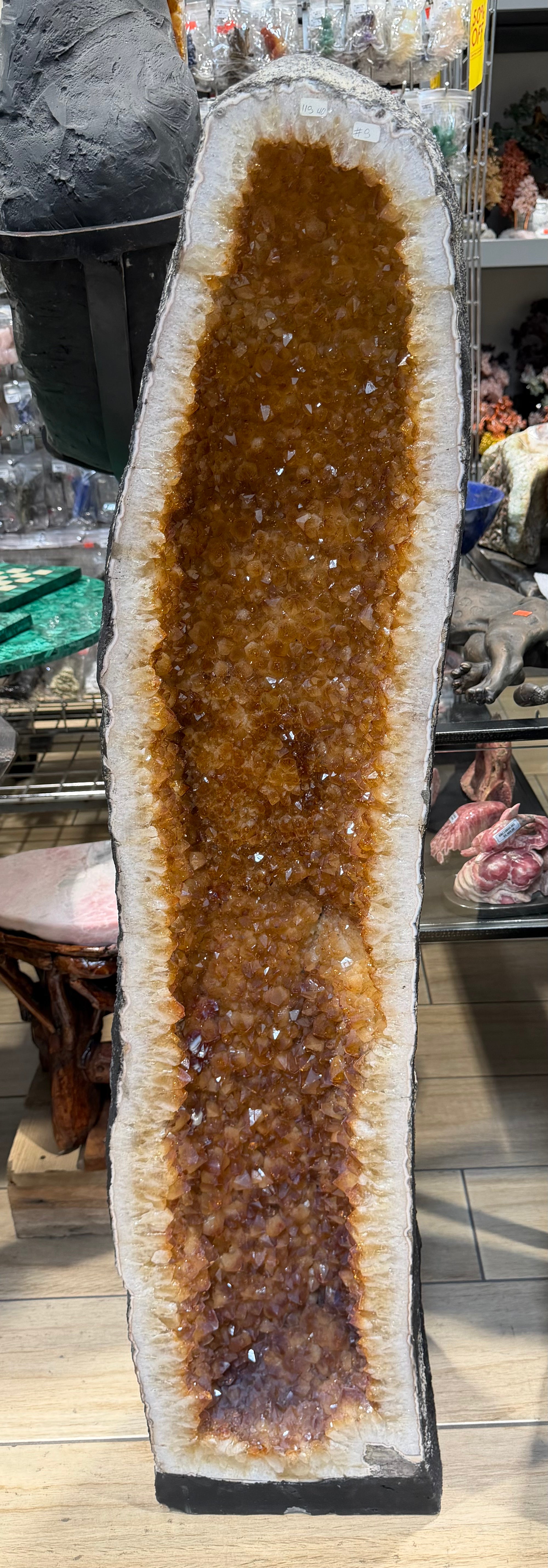 Kalifano Citrine Citrine Geode Cathedral from Brazil - 53" / 263 lbs BCG84000.002
