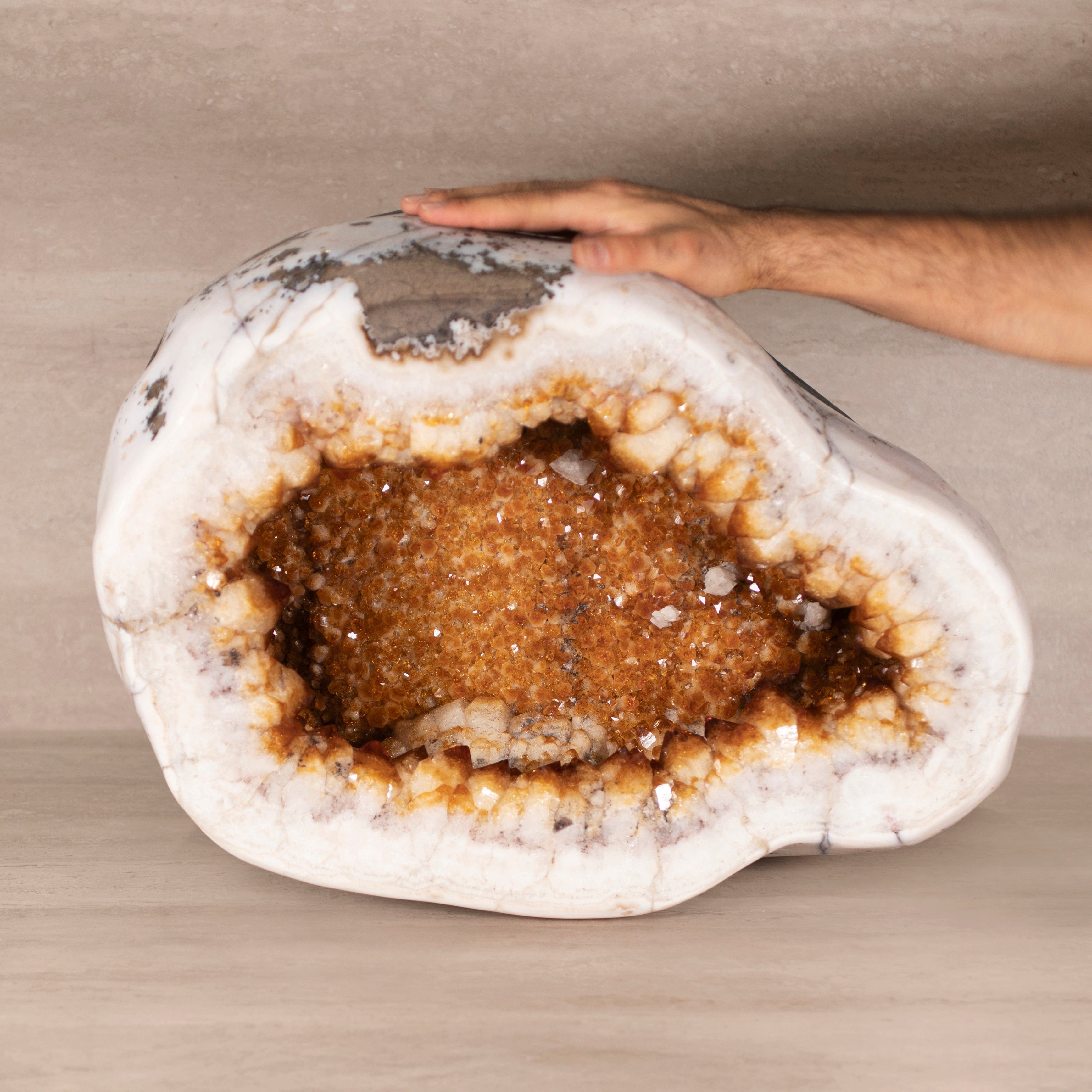 Kalifano Citrine Citrine Geode from Brazil - 20 in / 143 lbs BCG30000.003