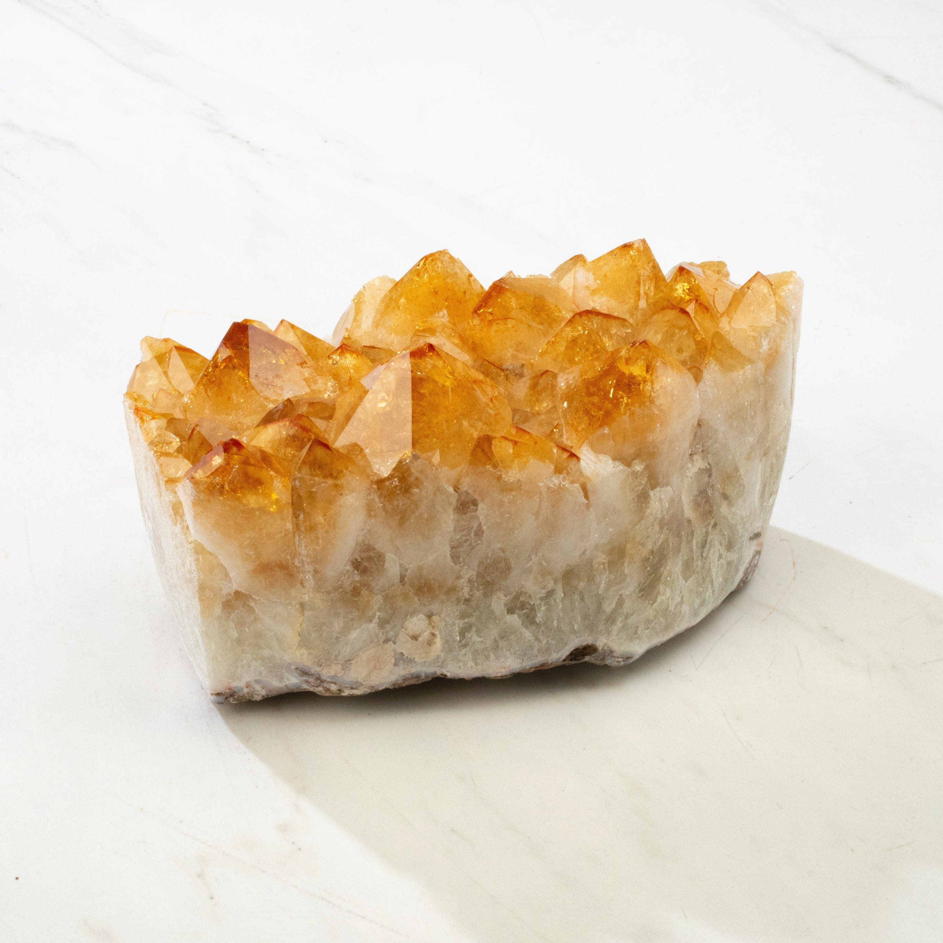 Kalifano Citrine Druzy Brazilian Citrine Geode - 2,500g BCG720