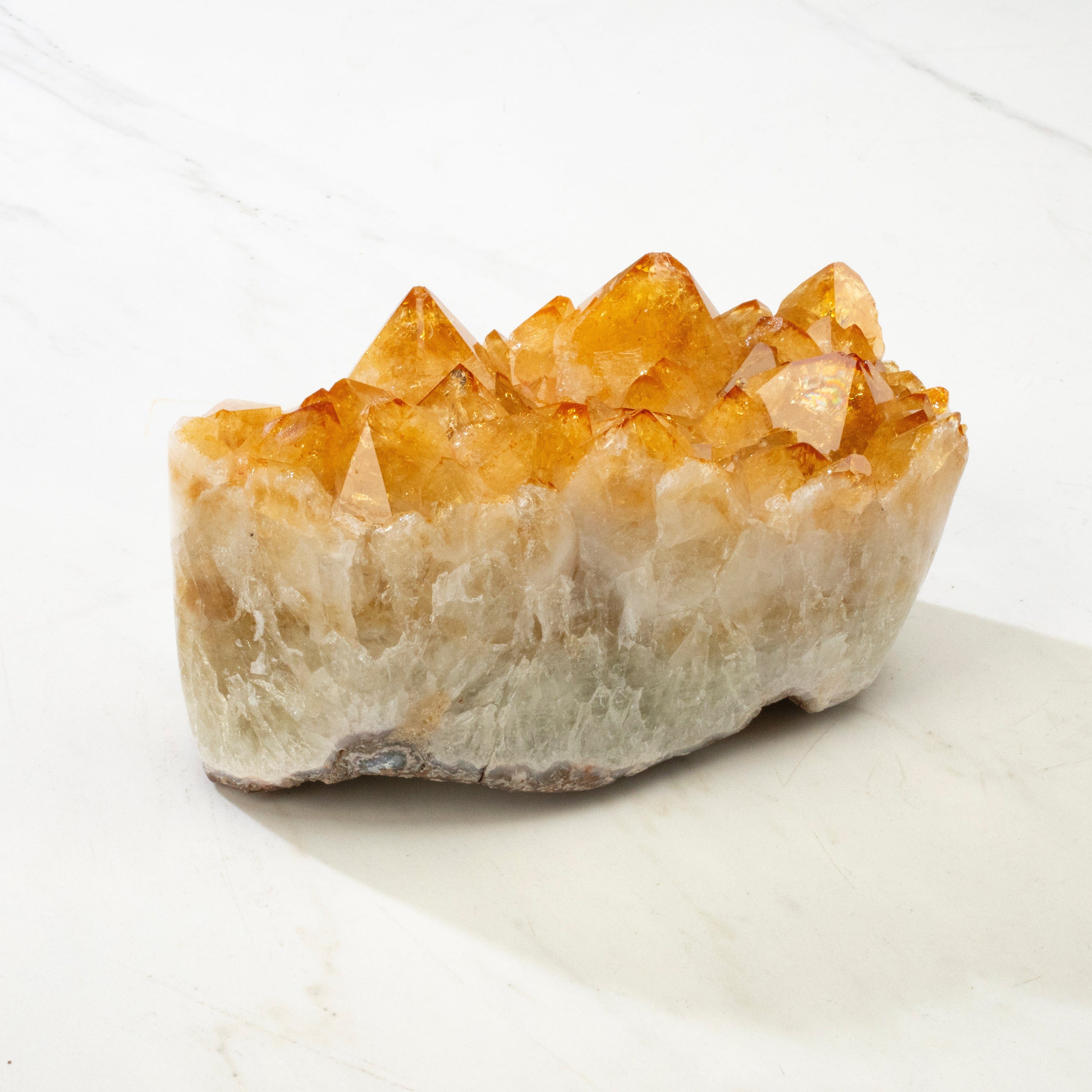 Kalifano Citrine Druzy Brazilian Citrine Geode - 2,500g BCG720