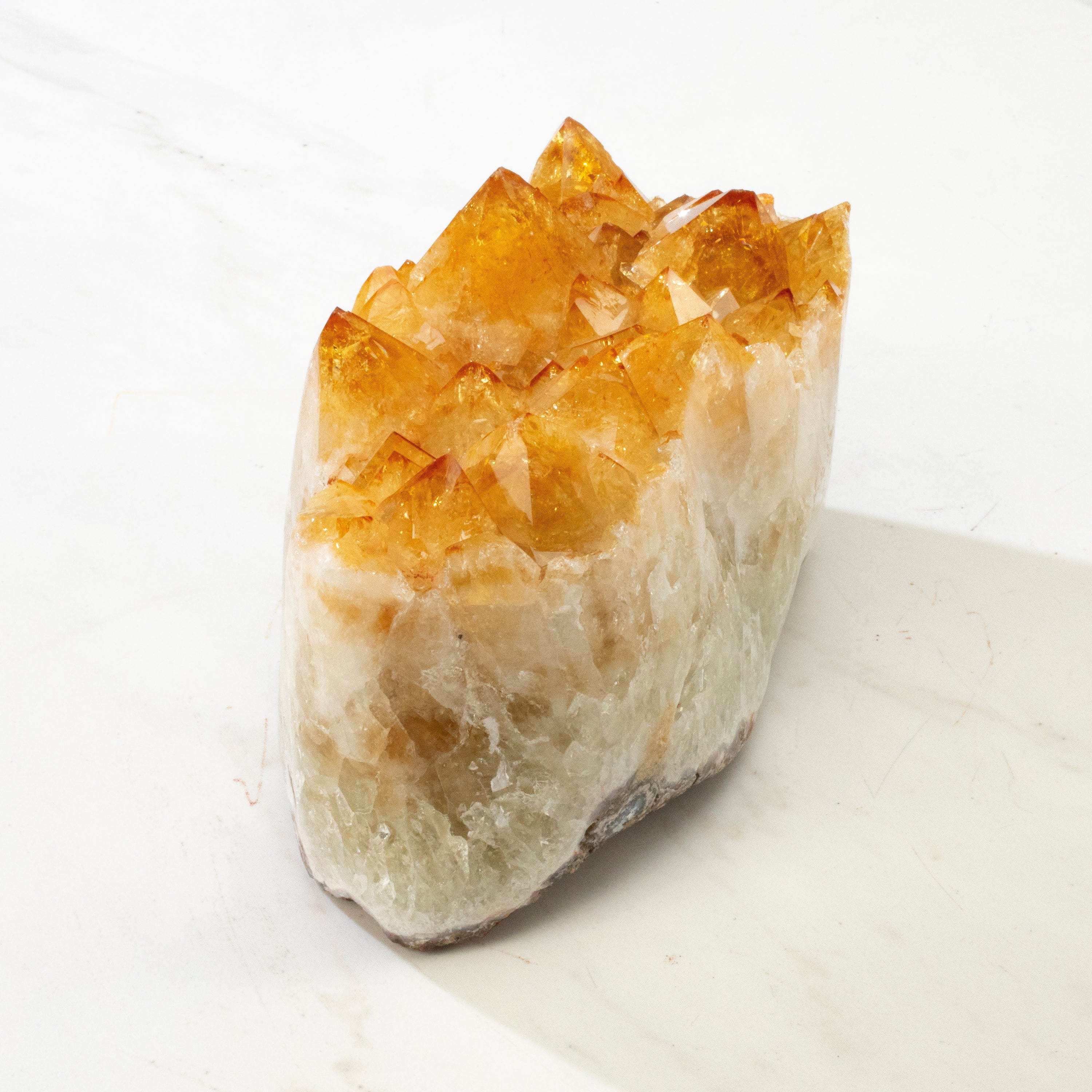 Kalifano Citrine Druzy Brazilian Citrine Geode - 2,500g BCG720