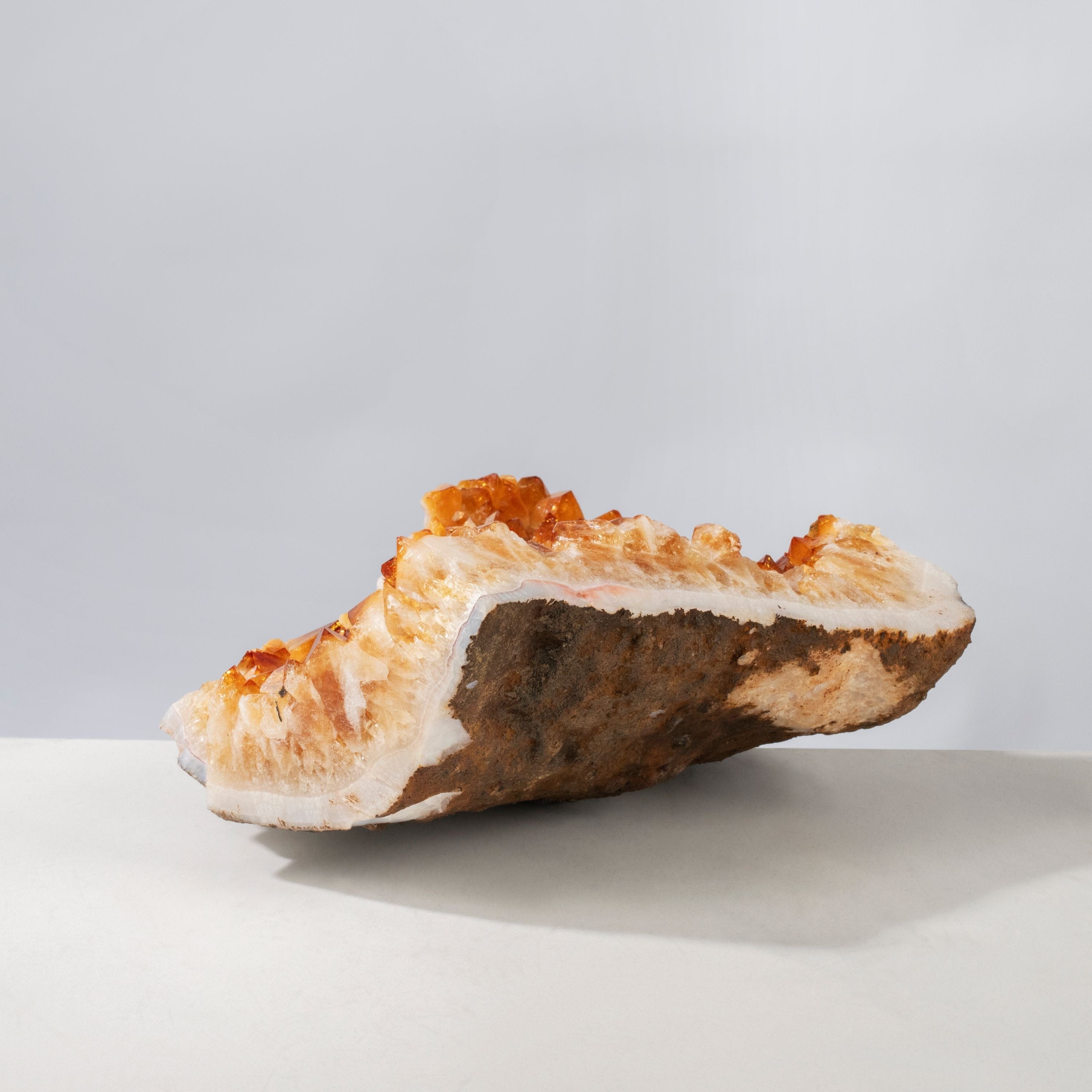 Kalifano Citrine Natural Citrine Geode from Brazil - 9.5" / 3,560 grams BCG1800.008