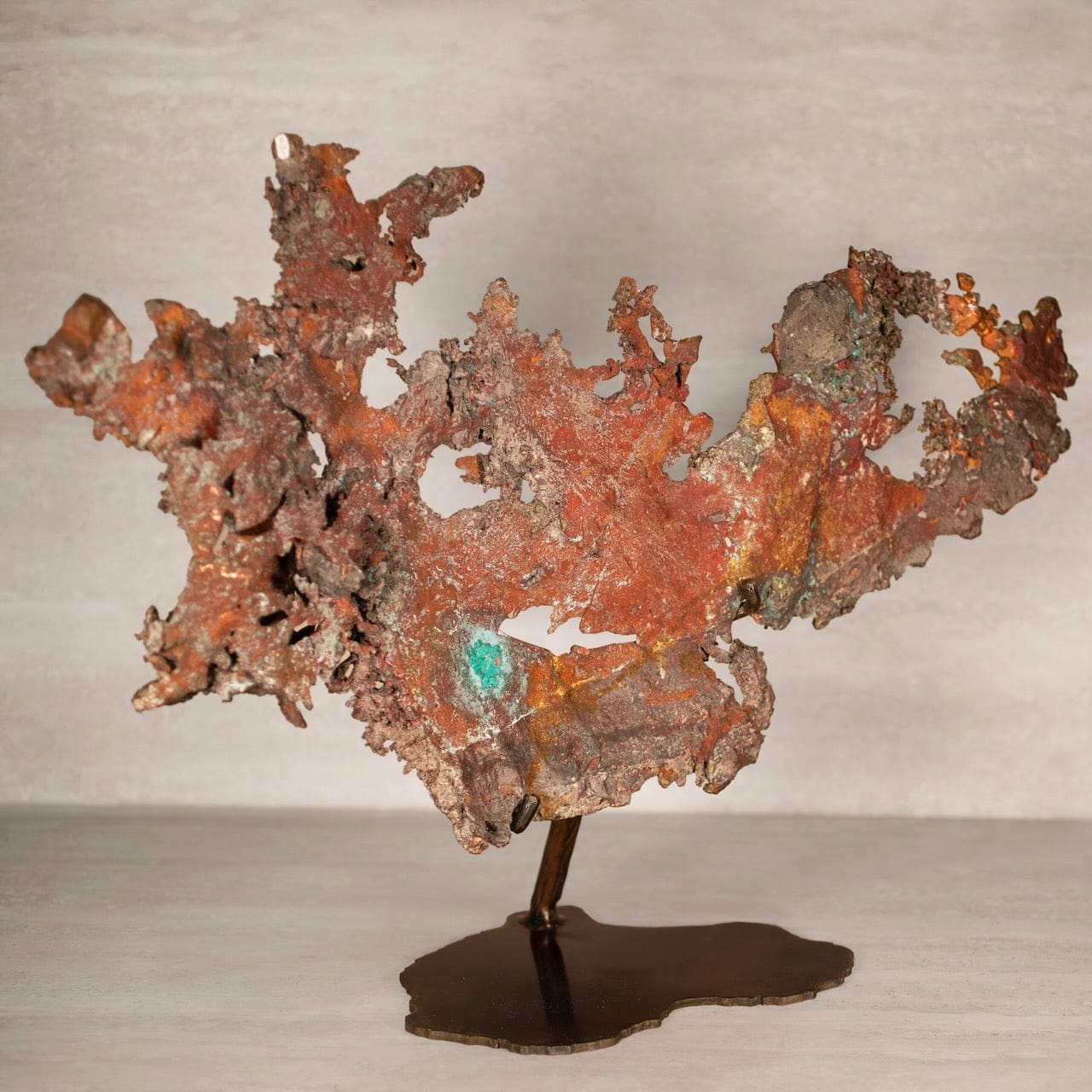 Kalifano Copper Natural Michigan Ahmeek Mine Copper on Custom Stand - 24 in / 17 lbs CPR92000.002