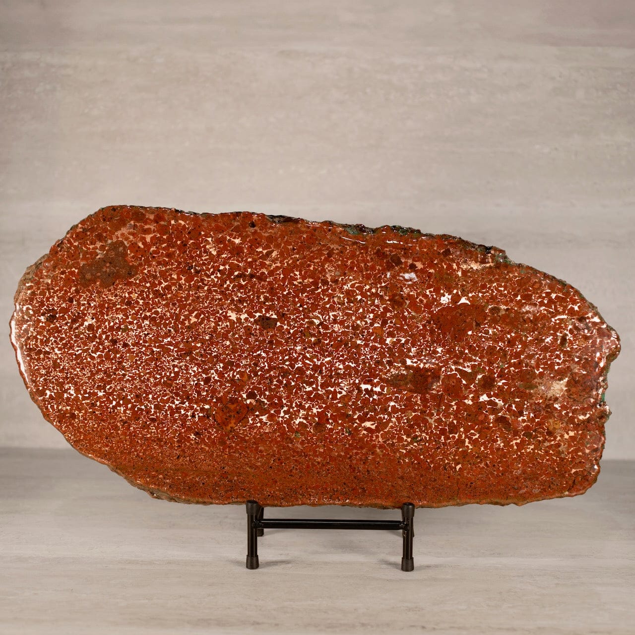 Kalifano Copper Natural Michigan Conglomerate Ore Slab Copper - 22 in / 35.5 lbs CPR9200.001