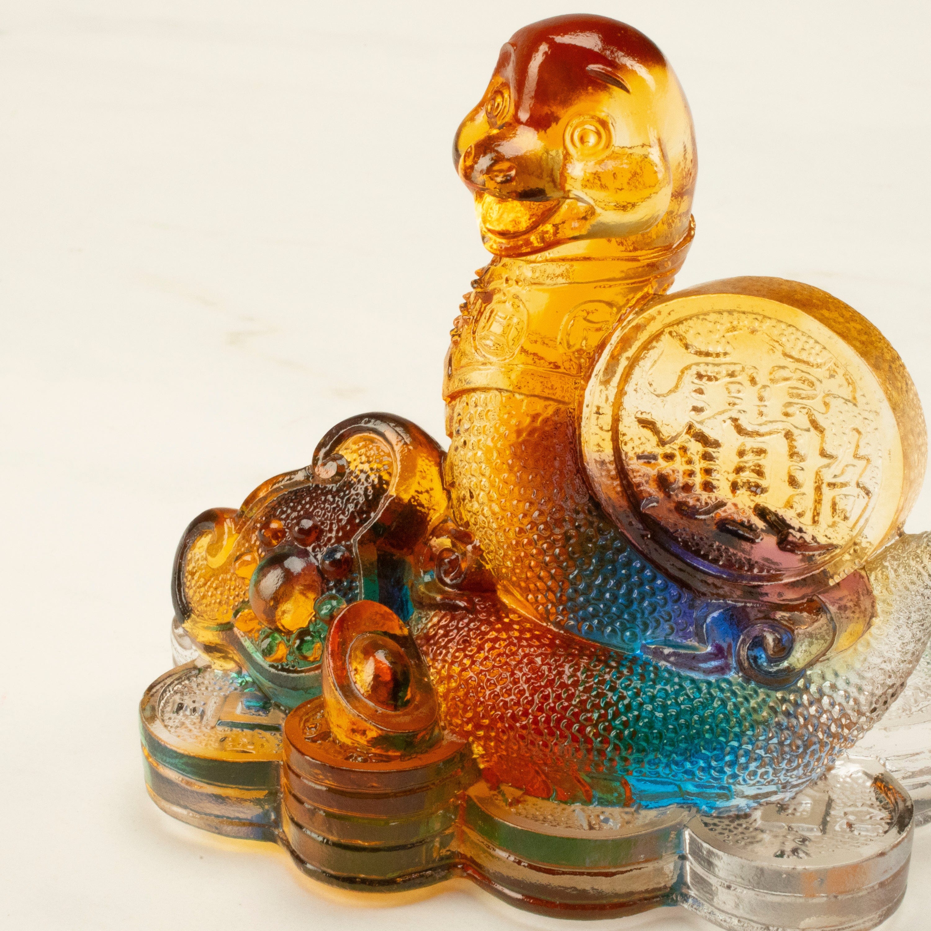 Kalifano Crystal Carving Exquisite Snake Crystal Carving - A Symbol of Wisdom and Intuition CRZ110-SNA