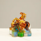 Graceful Horse Crystal Carving - A Symbol of Freedom and Action