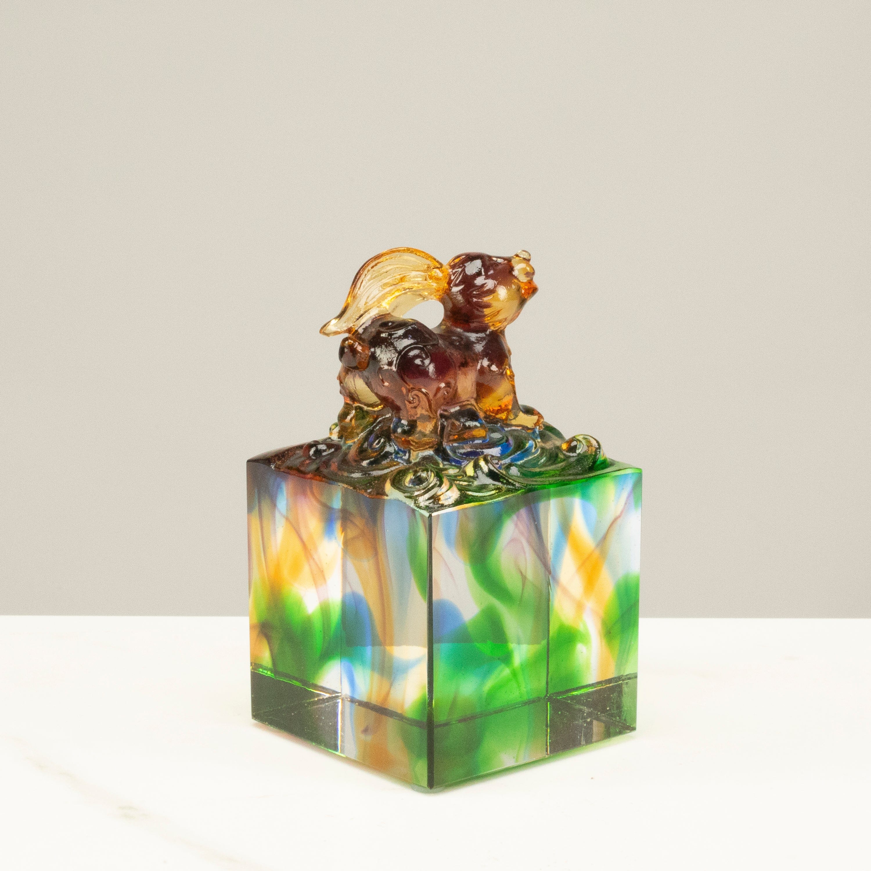 Kalifano Crystal Carving Graceful Rabbit Crystal Carving - A Symbol of Good Luck and Prosperity CRZ120-RAB