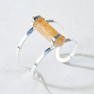 Double Terminated Citrine Cuff Bracelet