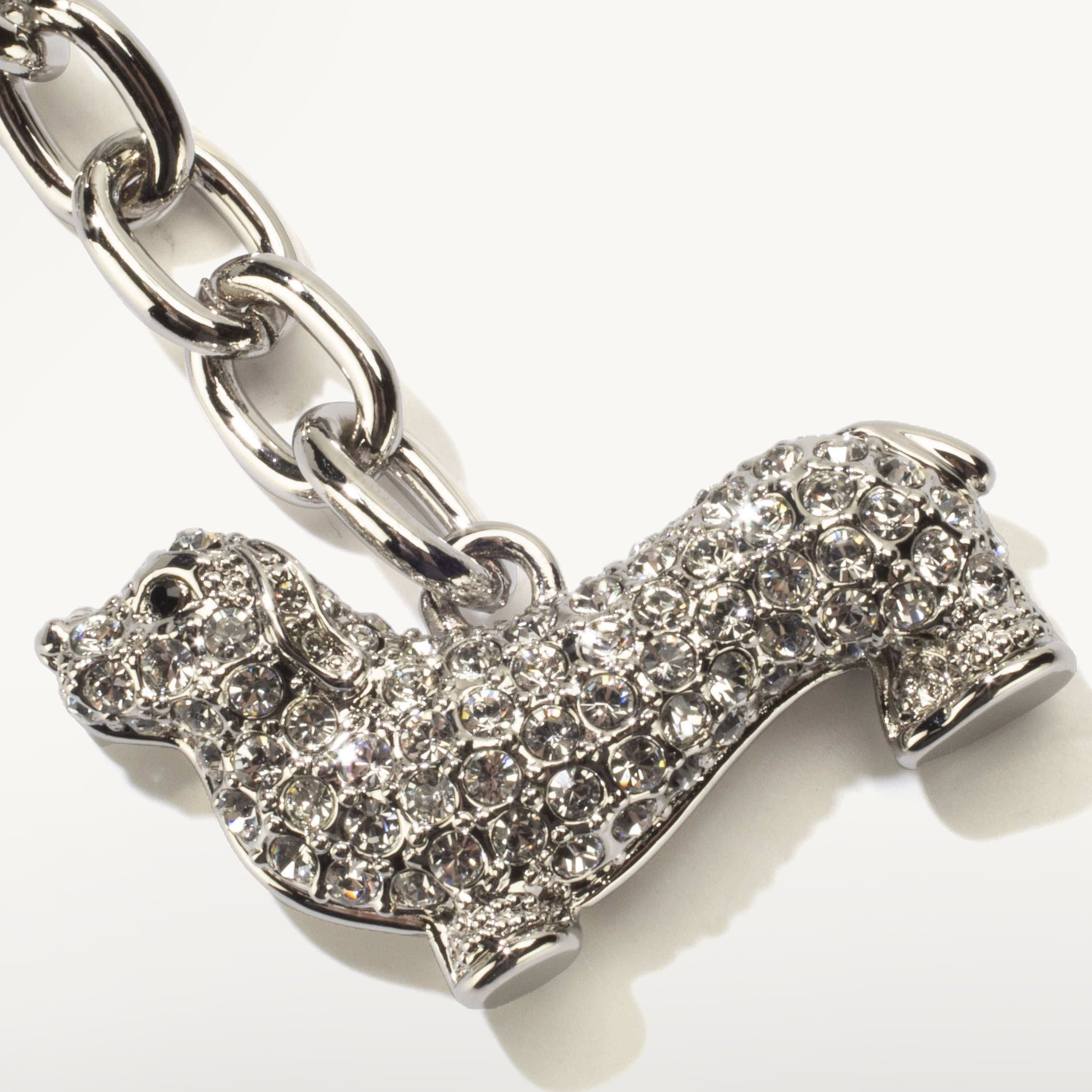 Kalifano Crystal Keychains Dachshund Keychain made with Swarovski Crystals SKC-071