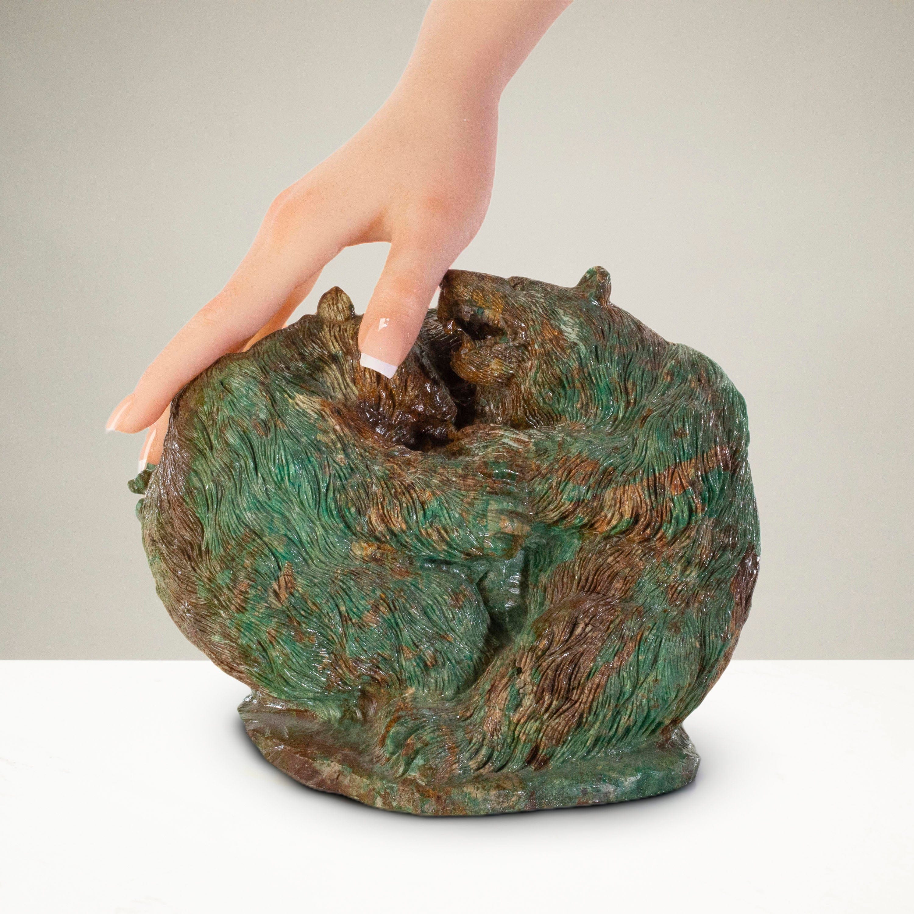 Kalifano Fossils & Minerals Bear Turquoise Carving 6,550 Grams 10" x 9" x 7" CARV79000.002