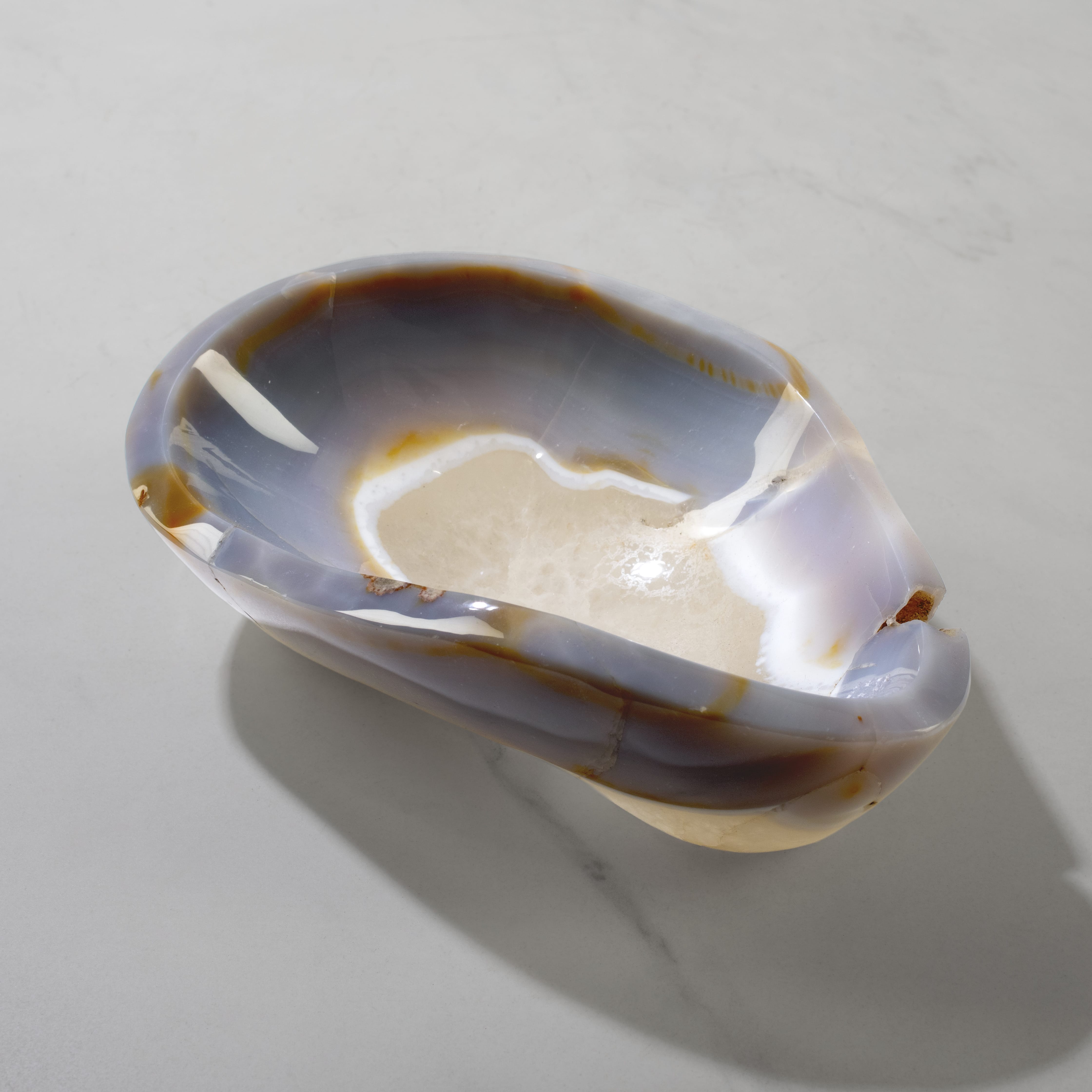Kalifano Gemstone Bowls Agate Bowl from Madagascar - 9.25" BOWL1200-AG.001