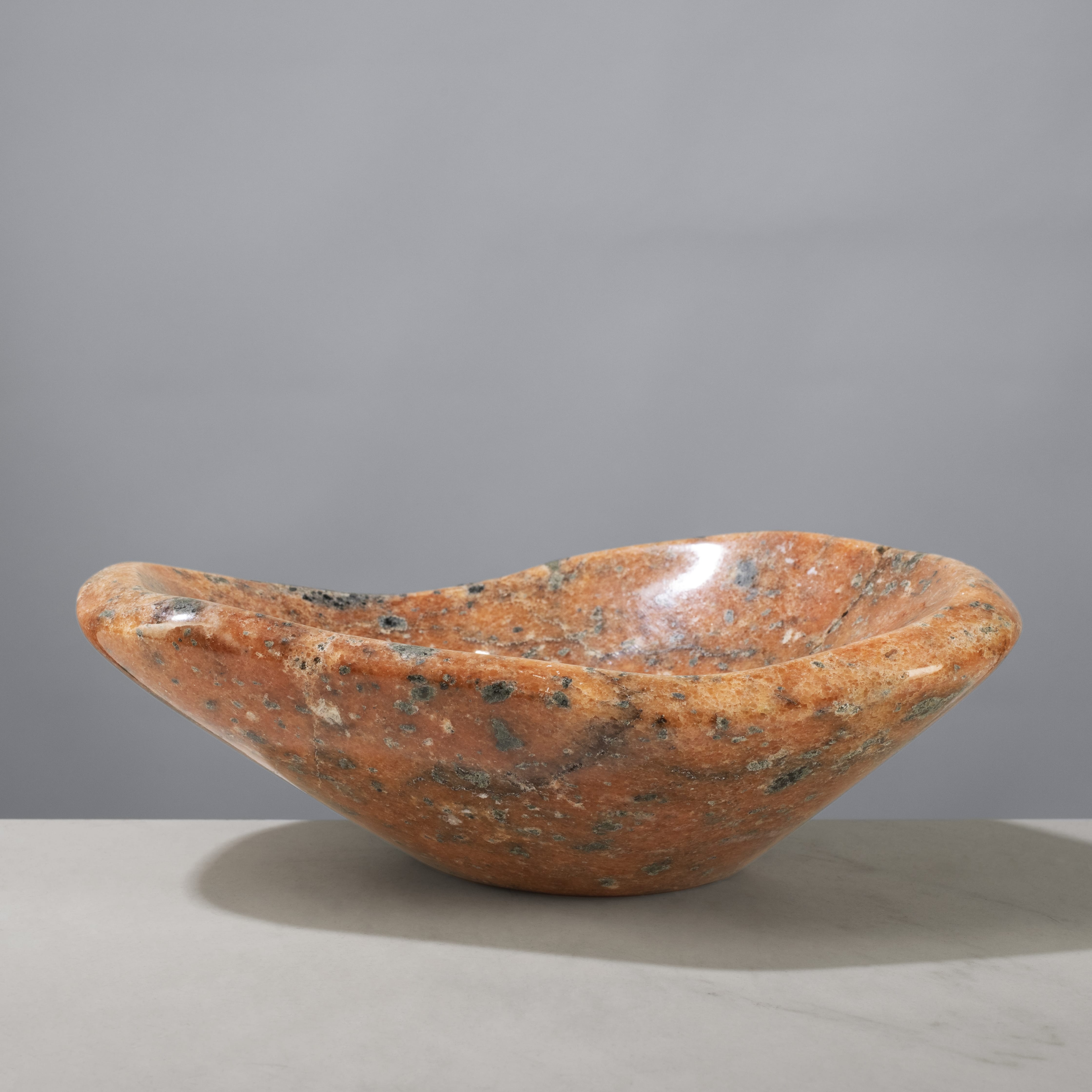 Kalifano Gemstone Bowls Coral Jasper Bowl from Madagascar - 9.25" BOWL720-CJ.001
