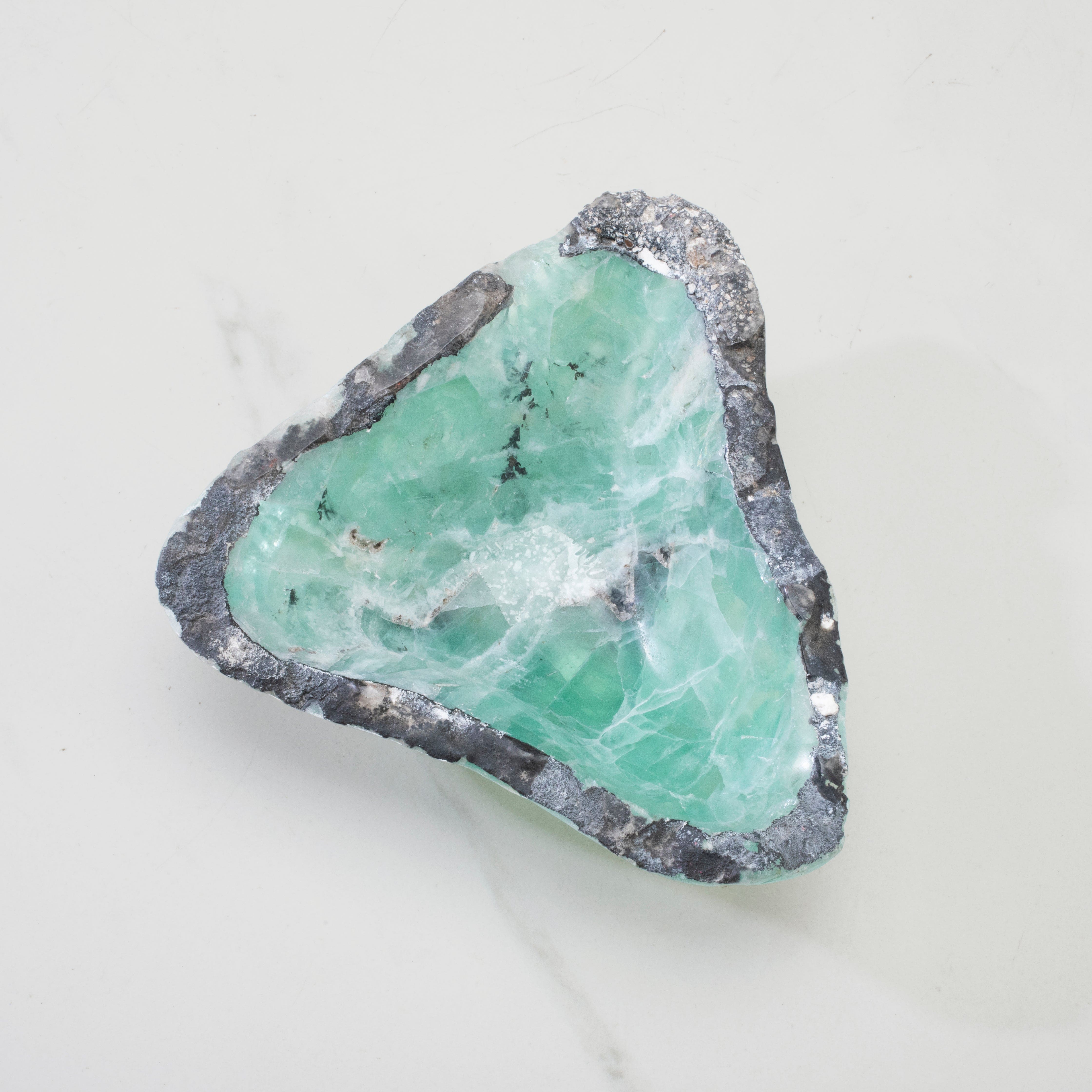 KALIFANO Gemstone Bowls Natural Green Fluorite Bowl 6" BFL4000.001