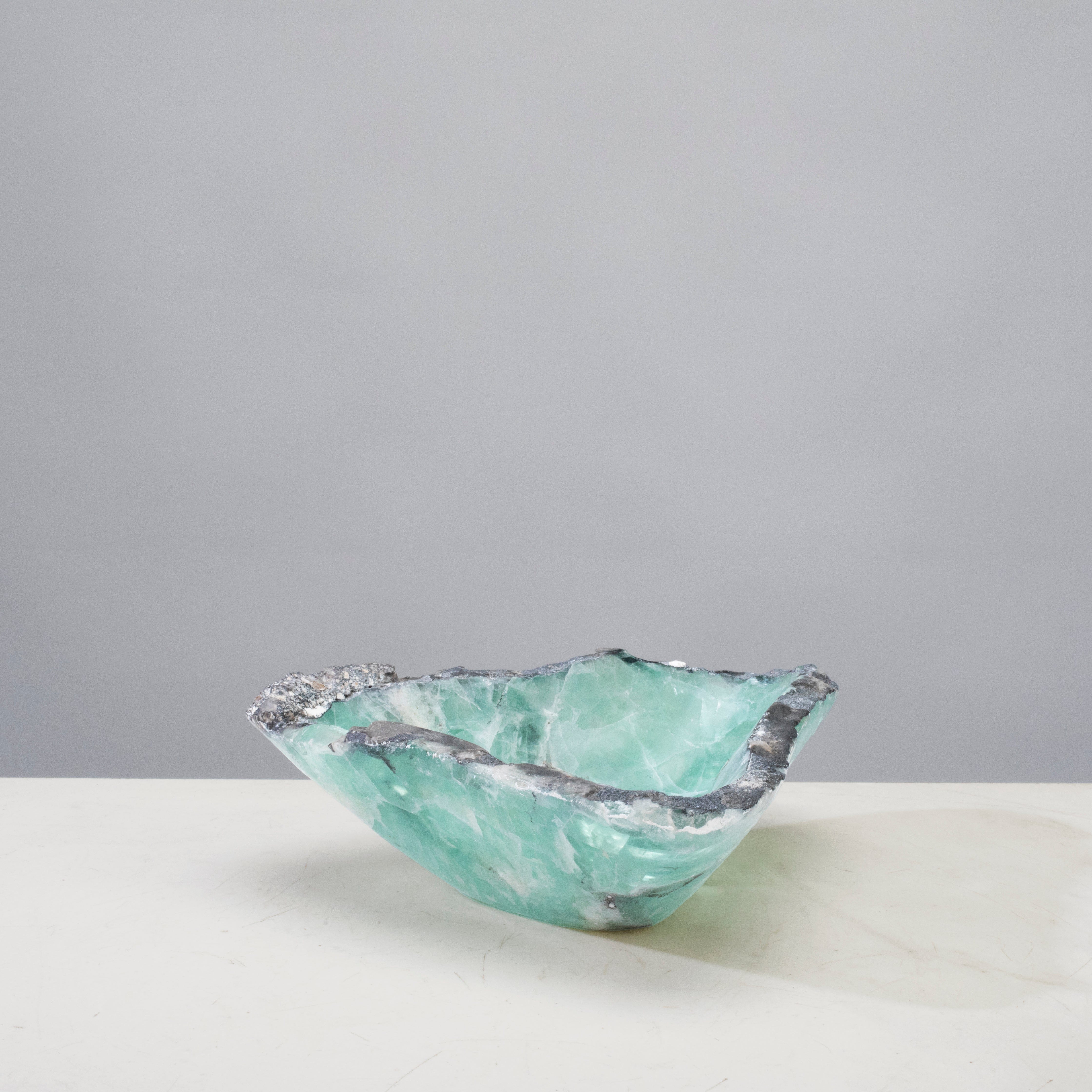 KALIFANO Gemstone Bowls Natural Green Fluorite Bowl 6" BFL4000.001