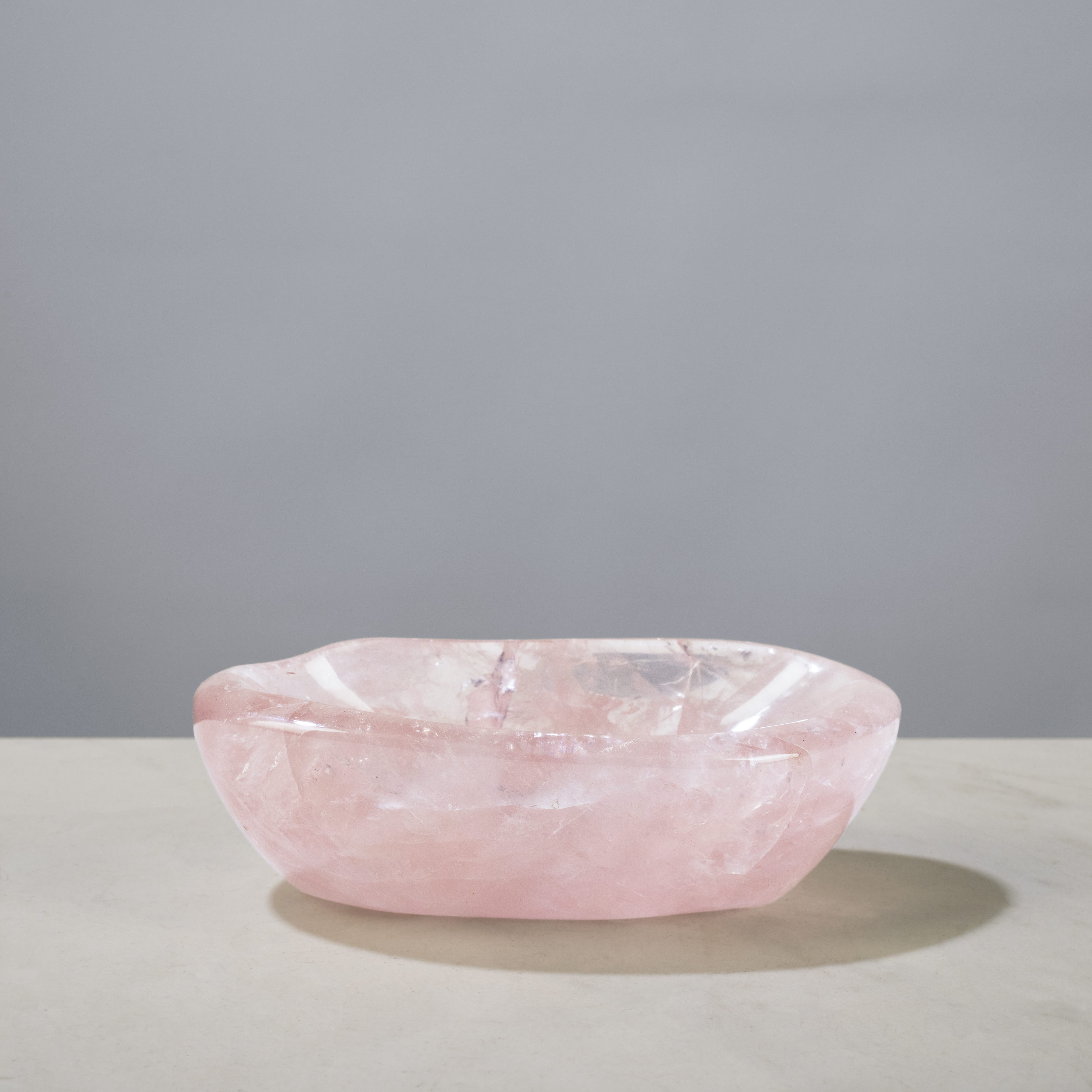 Kalifano Gemstone Bowls Quartz Bowl from Madagascar - 4.5" BOWL560-RQ.003