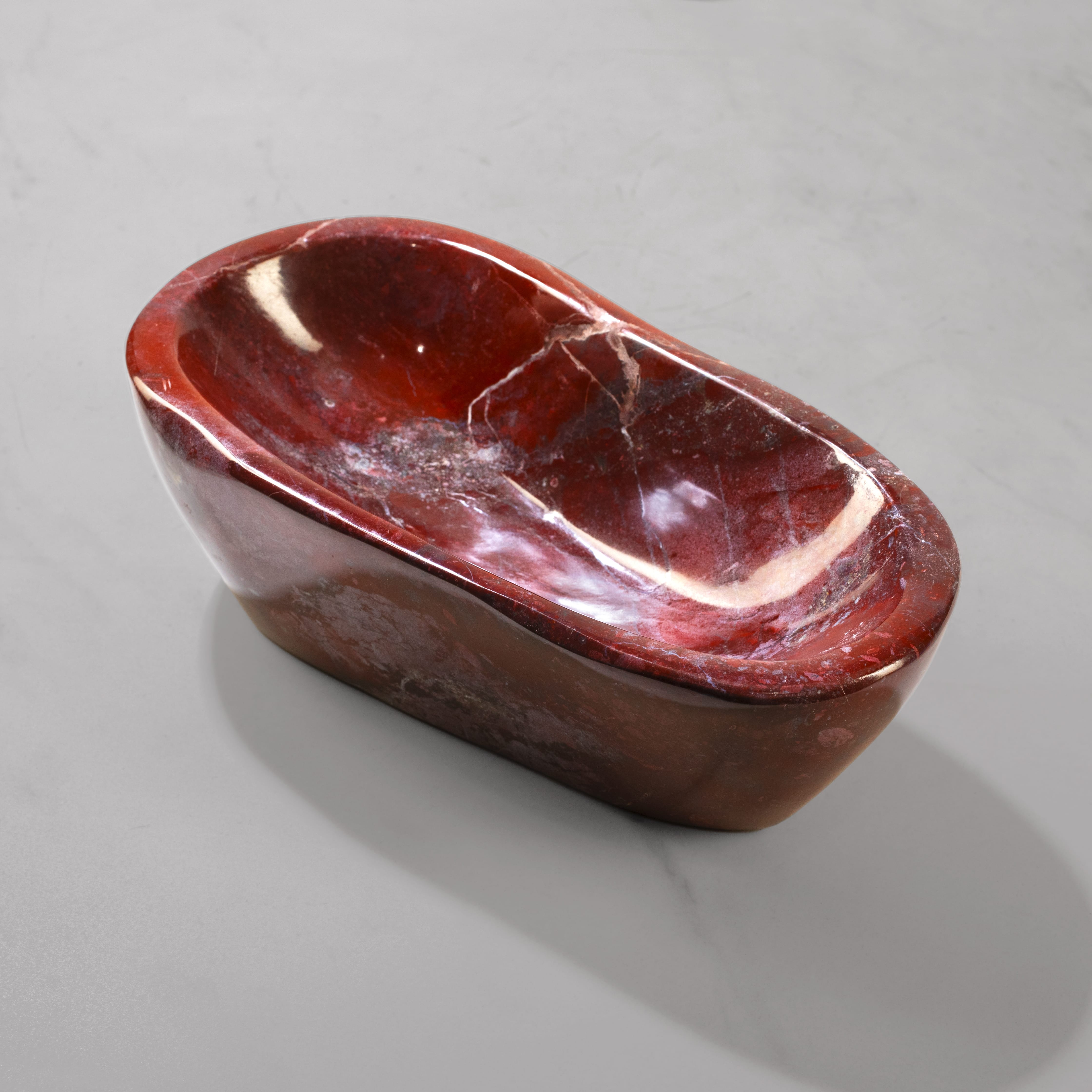 Kalifano Gemstone Bowls Red Jasper Bowl from Madagascar - 10" BOWL2000-RJ.001