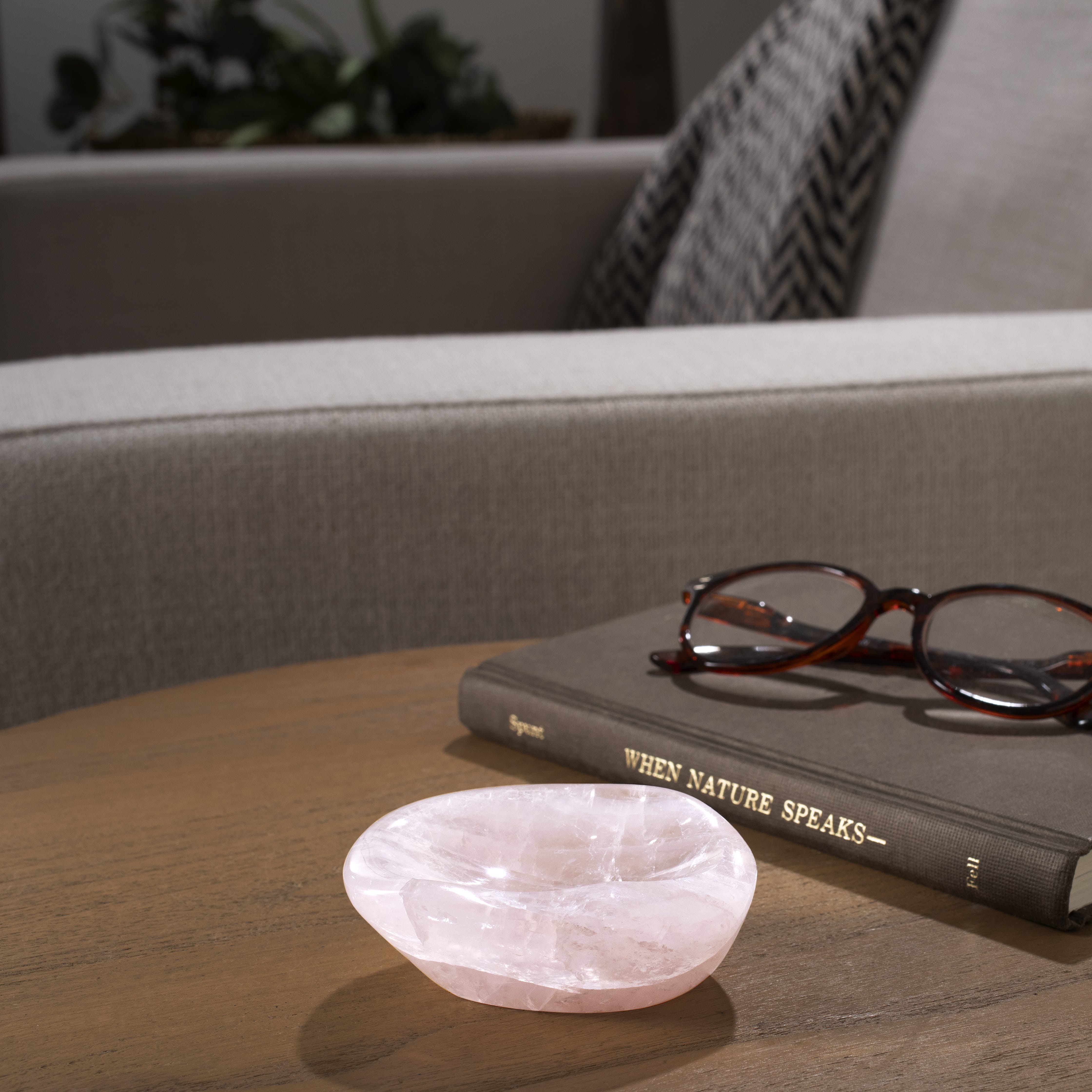 Kalifano Gemstone Bowls Rose Quartz Bowl from Madagascar - 3.5" BOWL240-RQ.001