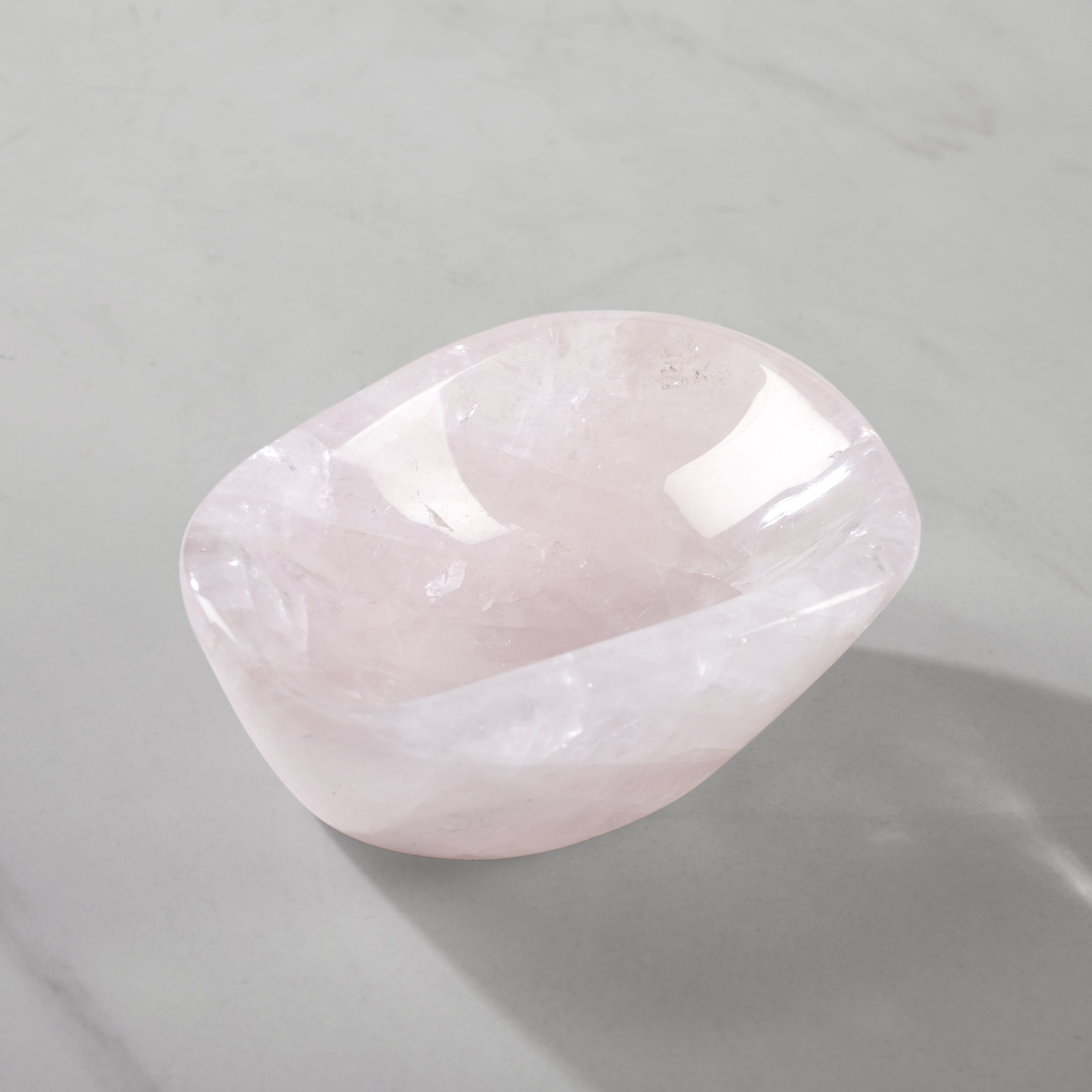 Kalifano Gemstone Bowls Rose Quartz Bowl from Madagascar - 4.5" BOWL800-RQ.002