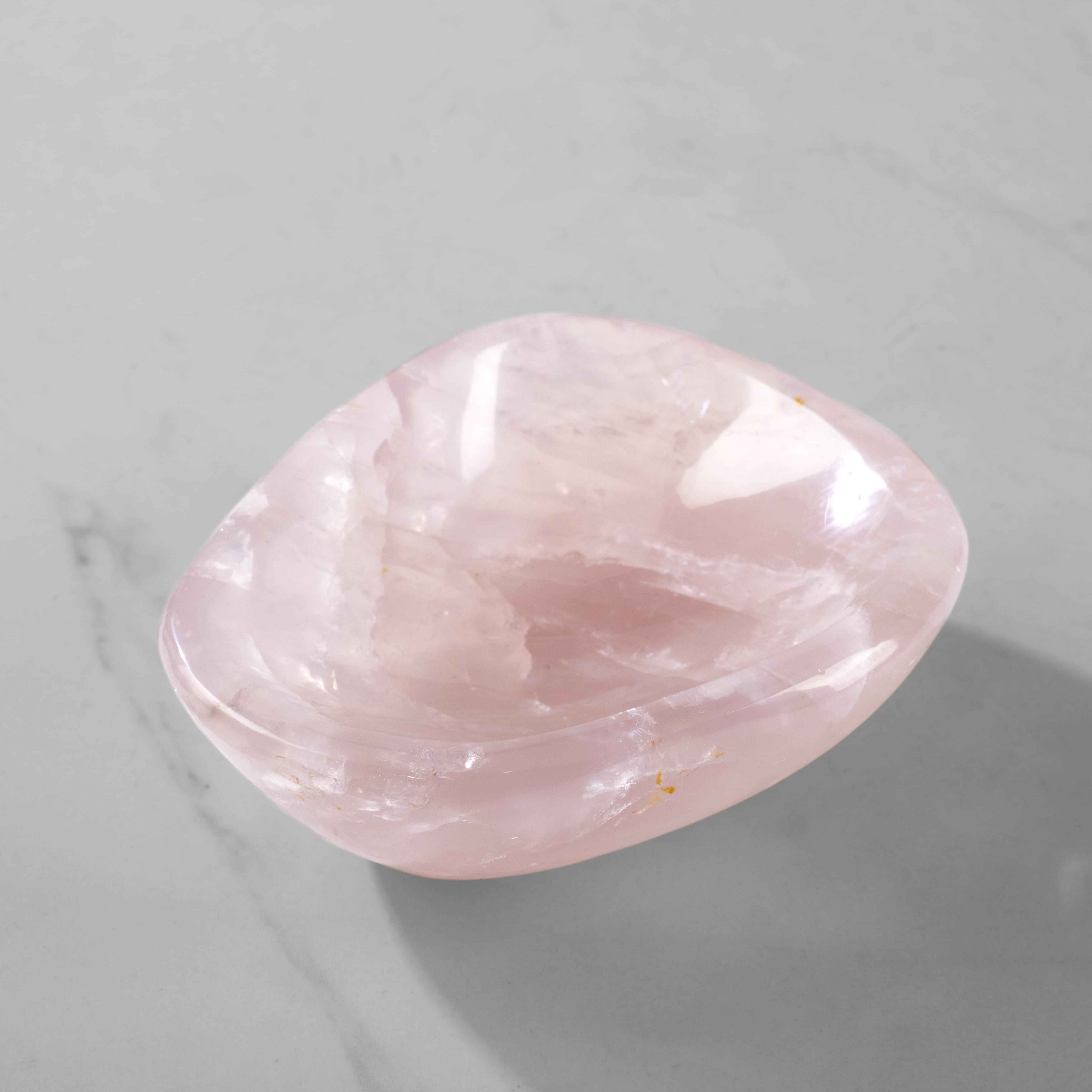 Kalifano Gemstone Bowls Rose Quartz Bowl from Madagascar - 5.25" BOWL1280-RQ.001