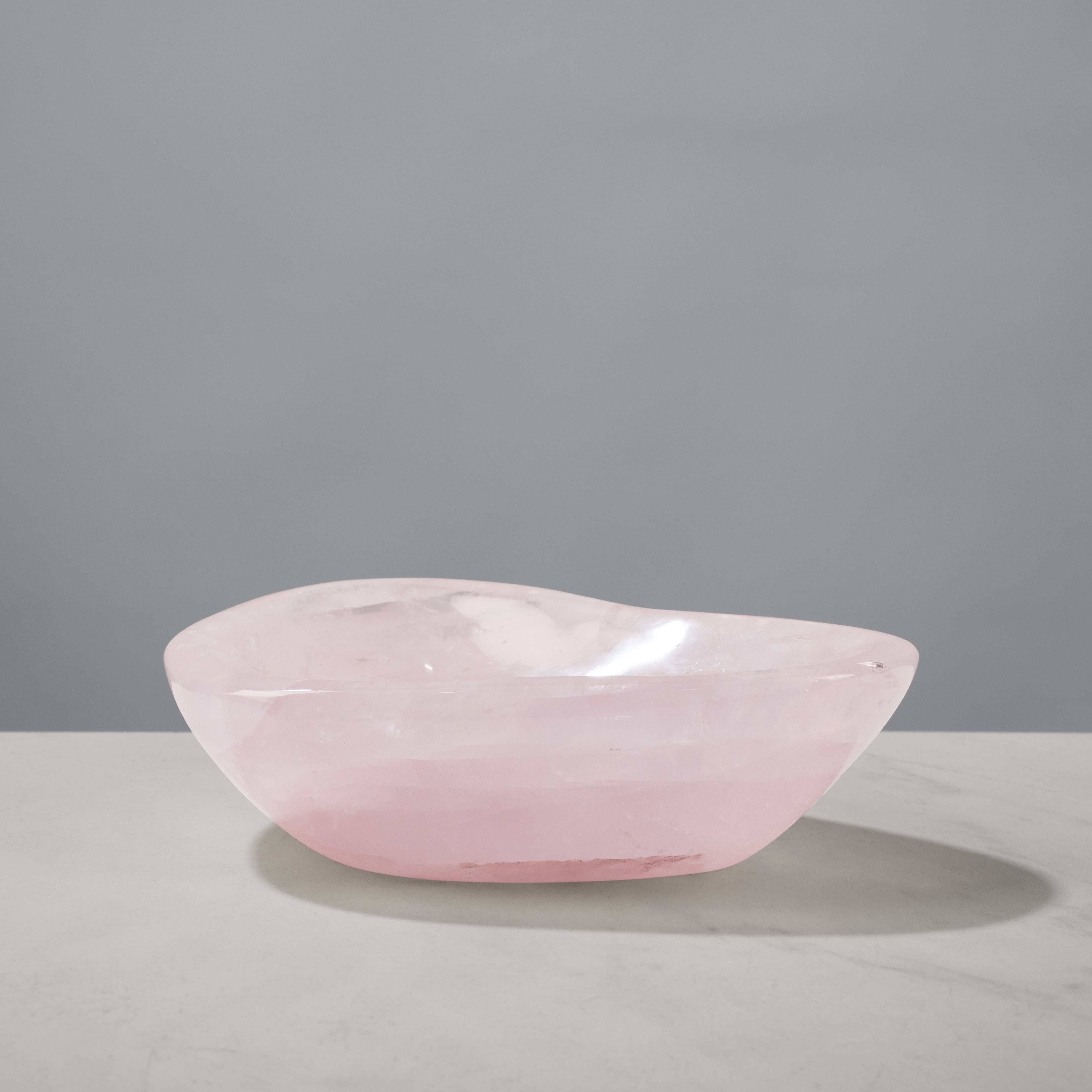 Kalifano Gemstone Bowls Rose Quartz Bowl from Madagascar - 5.5" BOWL560-RQ.002