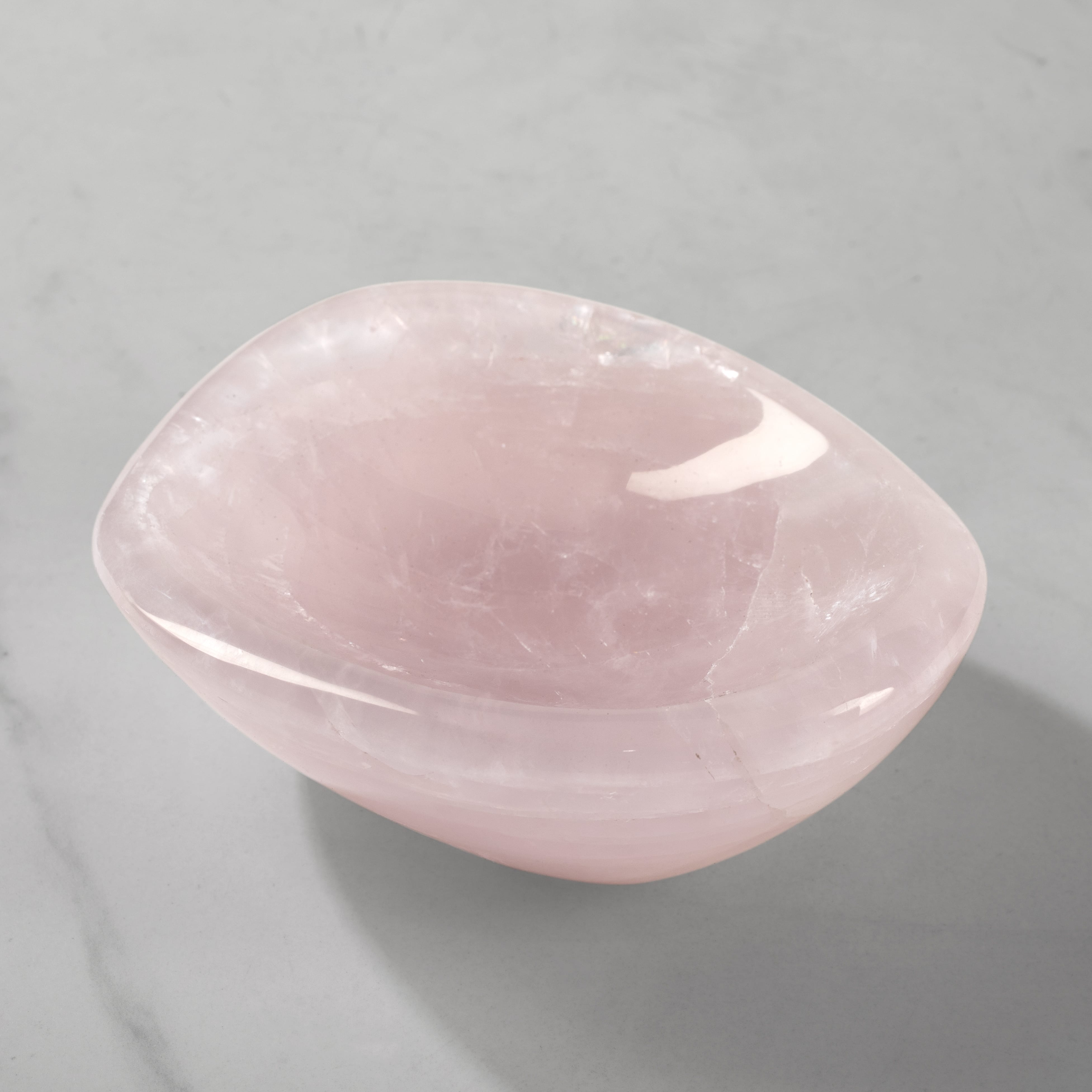 Kalifano Gemstone Bowls Rose Quartz Bowl from Madagascar - 5.5" BOWL600-RQ.002