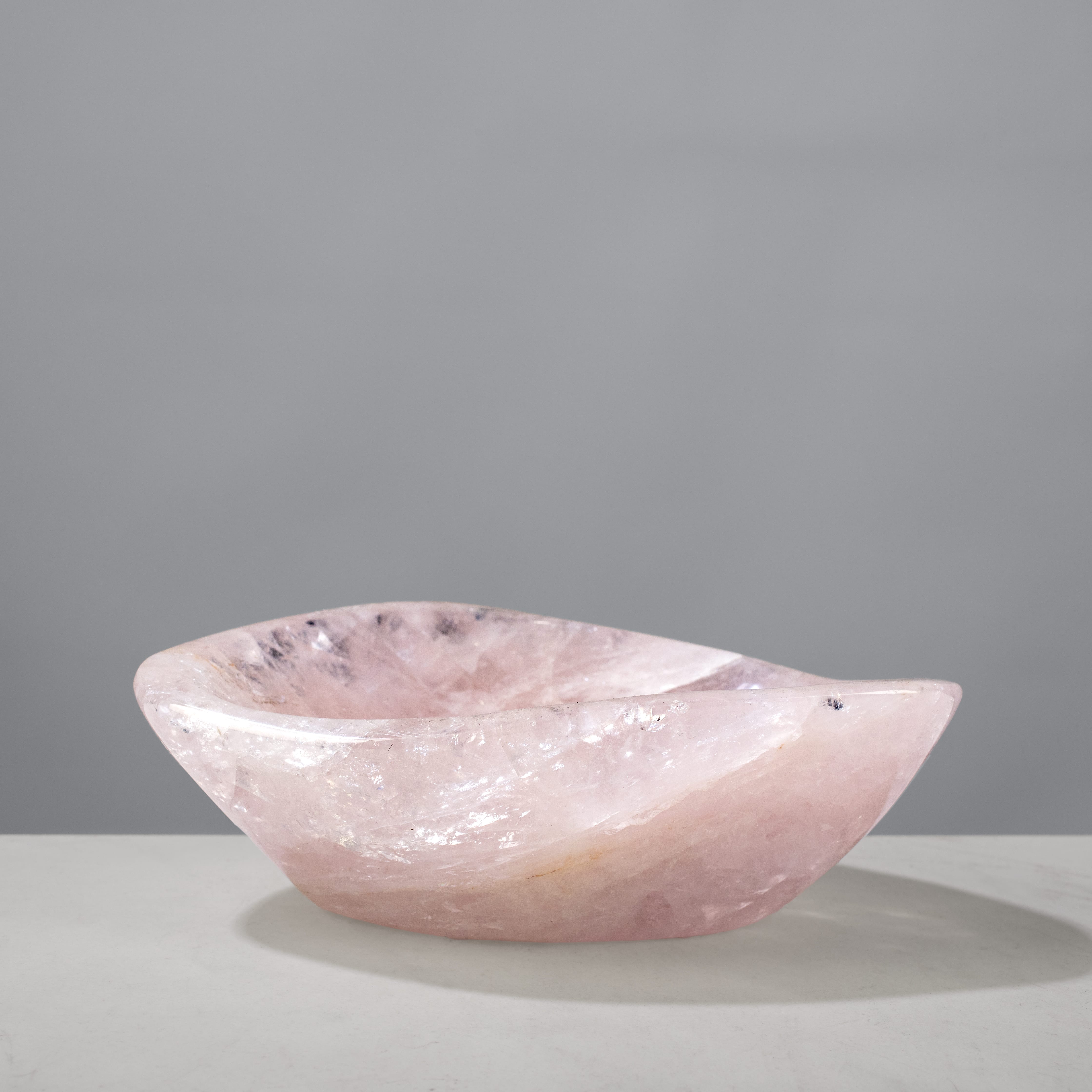 Kalifano Gemstone Bowls Rose Quartz Bowl from Madagascar - 5.75" BOWL660-RQ.001