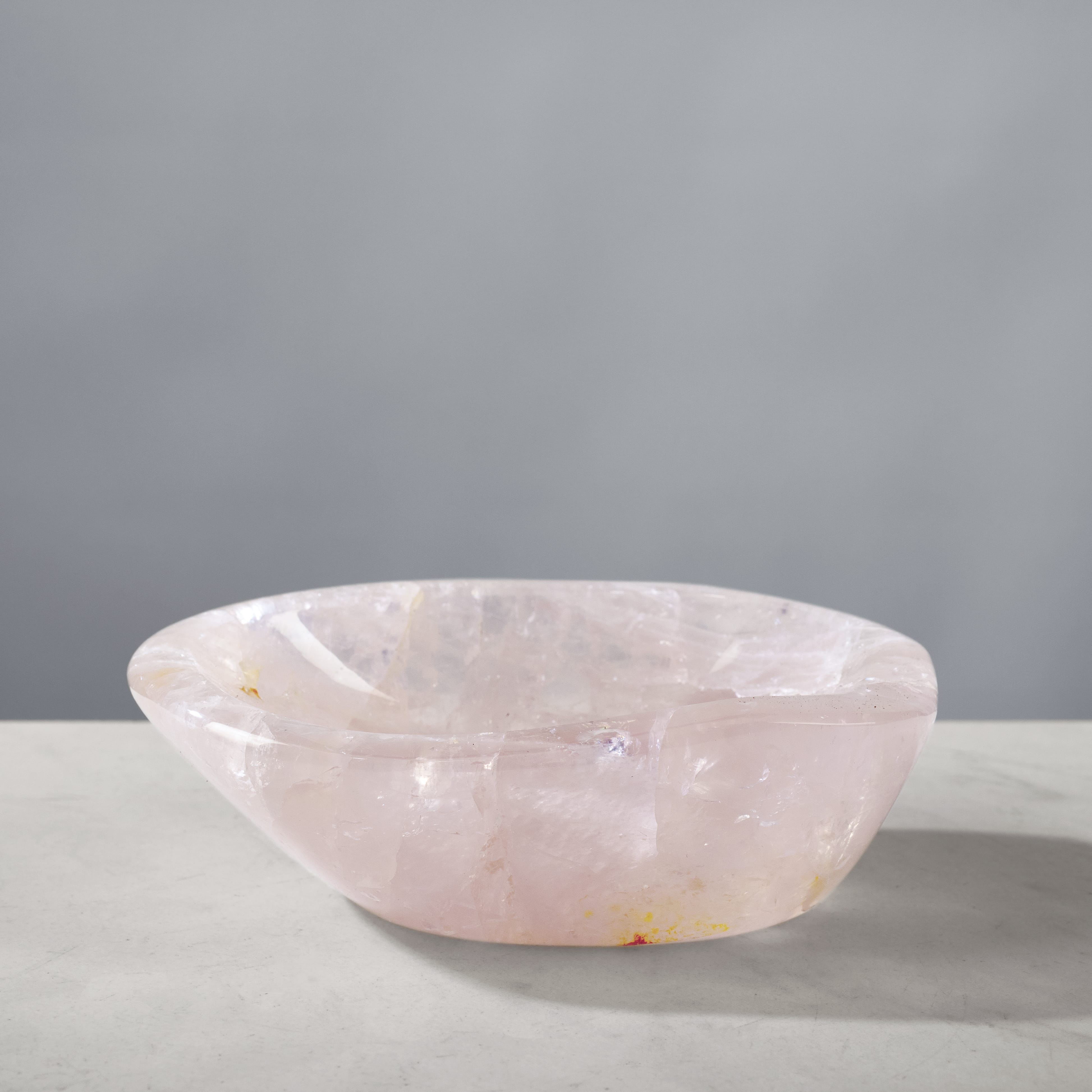 Kalifano Gemstone Bowls Rose Quartz Bowl from Madagascar - 5" BOWL400-RQ.001