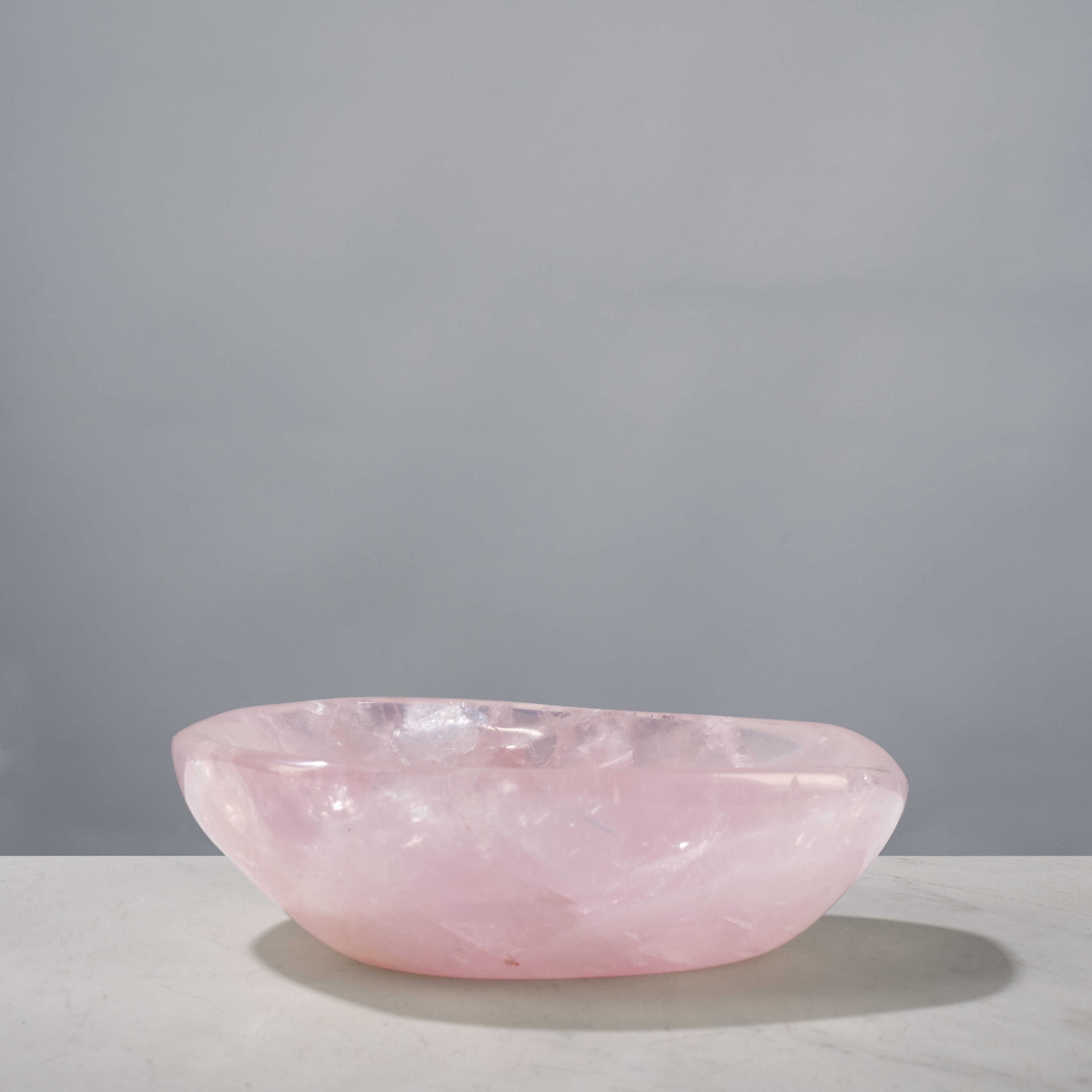 Kalifano Gemstone Bowls Rose Quartz Bowl from Madagascar - 6.25" BOWL1100-RQ.001