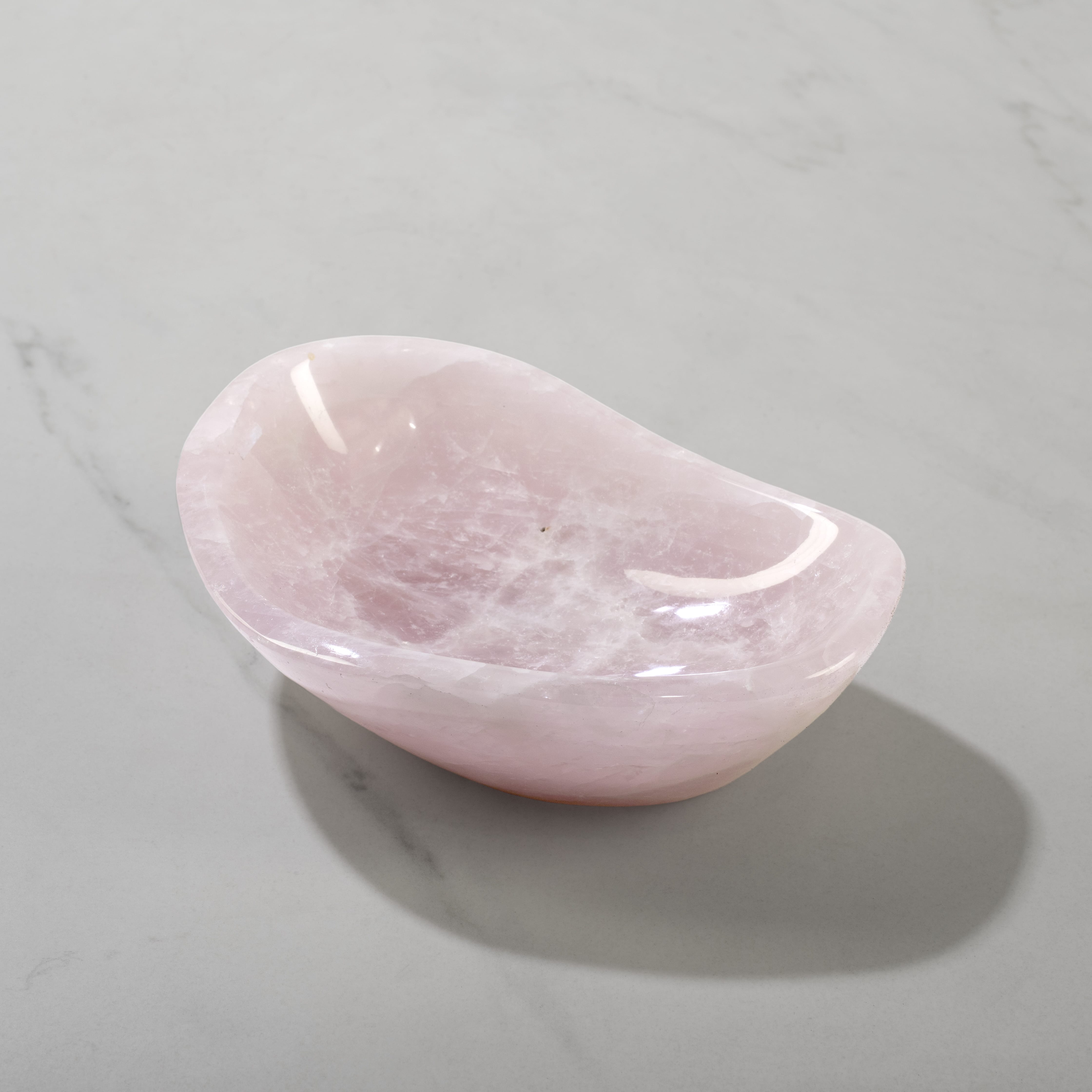 Kalifano Gemstone Bowls Rose Quartz Bowl from Madagascar - 6.5" BOWL760-RQ.001