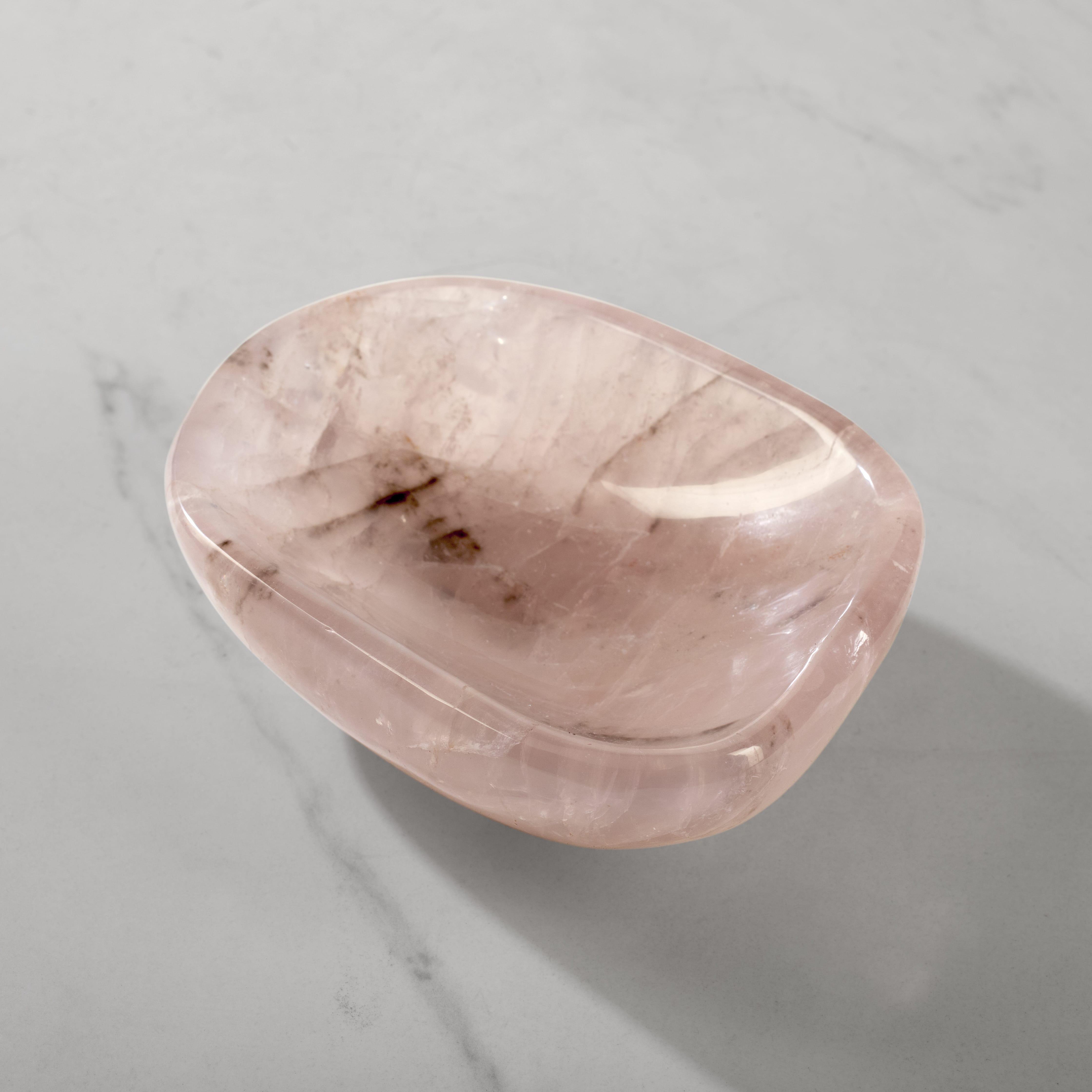 Kalifano Gemstone Bowls Rose Quartz Bowl from Madagascar - 6" BOWL1200-RQ.003