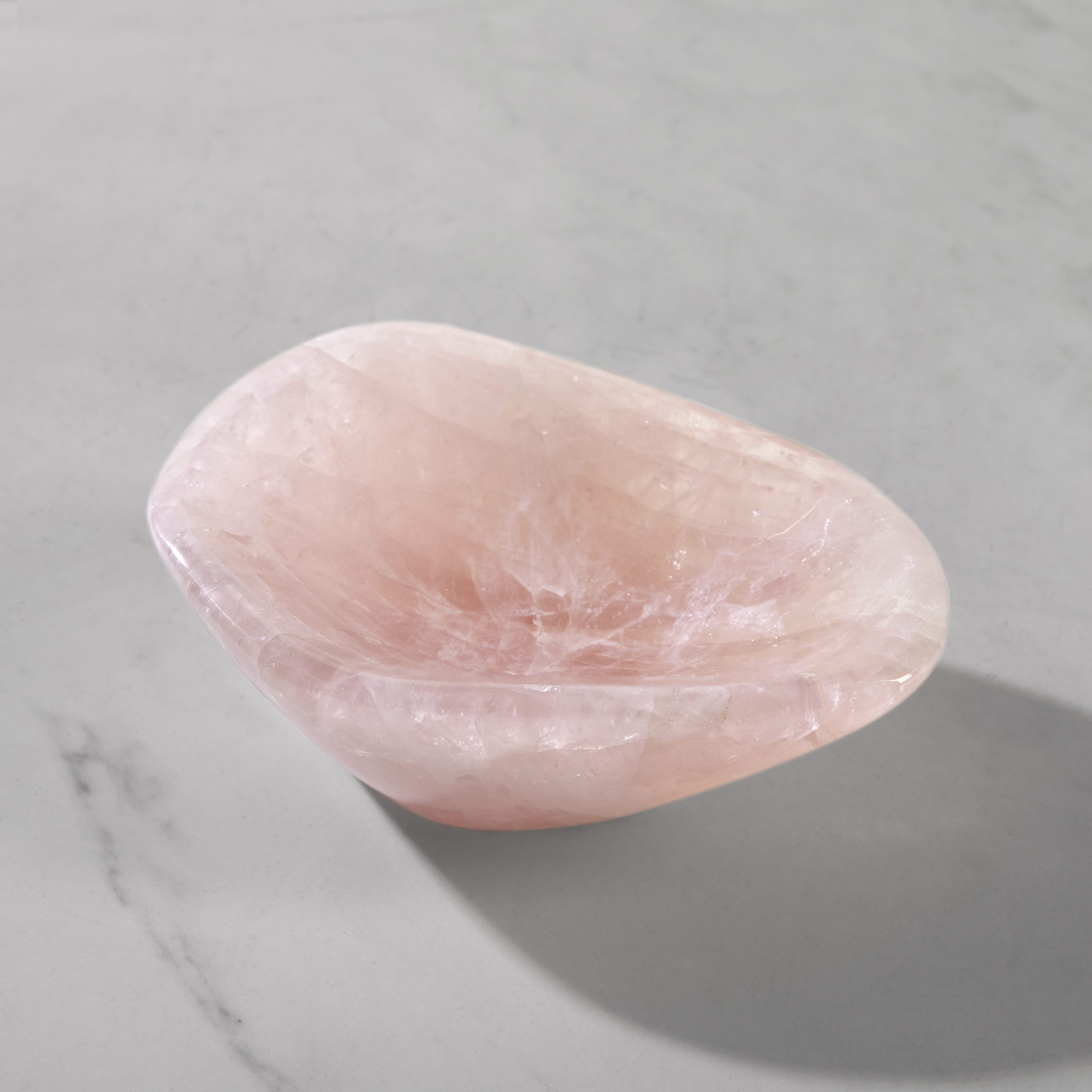 Kalifano Gemstone Bowls Rose Quartz Bowl from Madagascar - 6" BOWL760-RQ.002