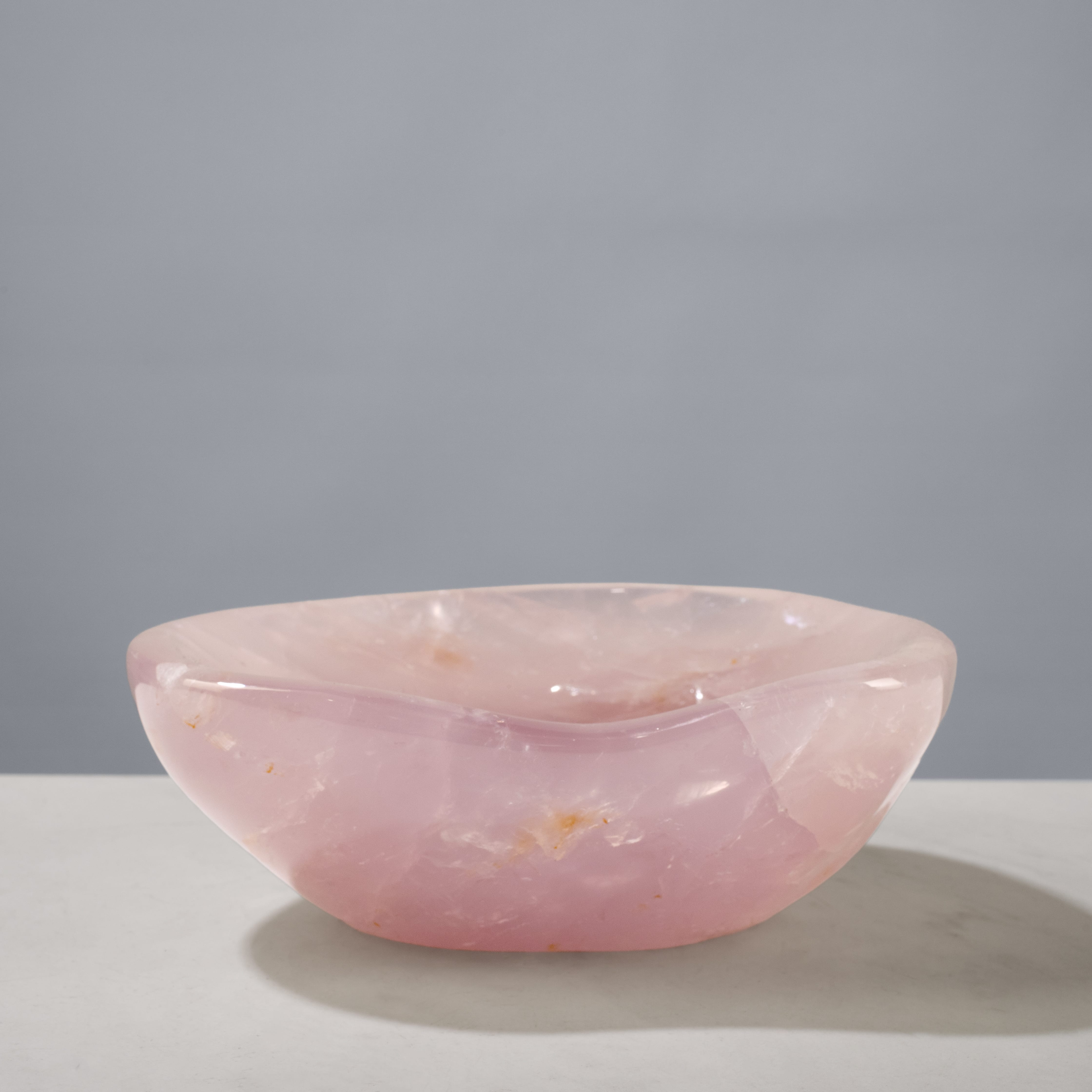 Kalifano Gemstone Bowls Rose Quartz Bowl from Madagascar - 7" BOWL800-RQ.004