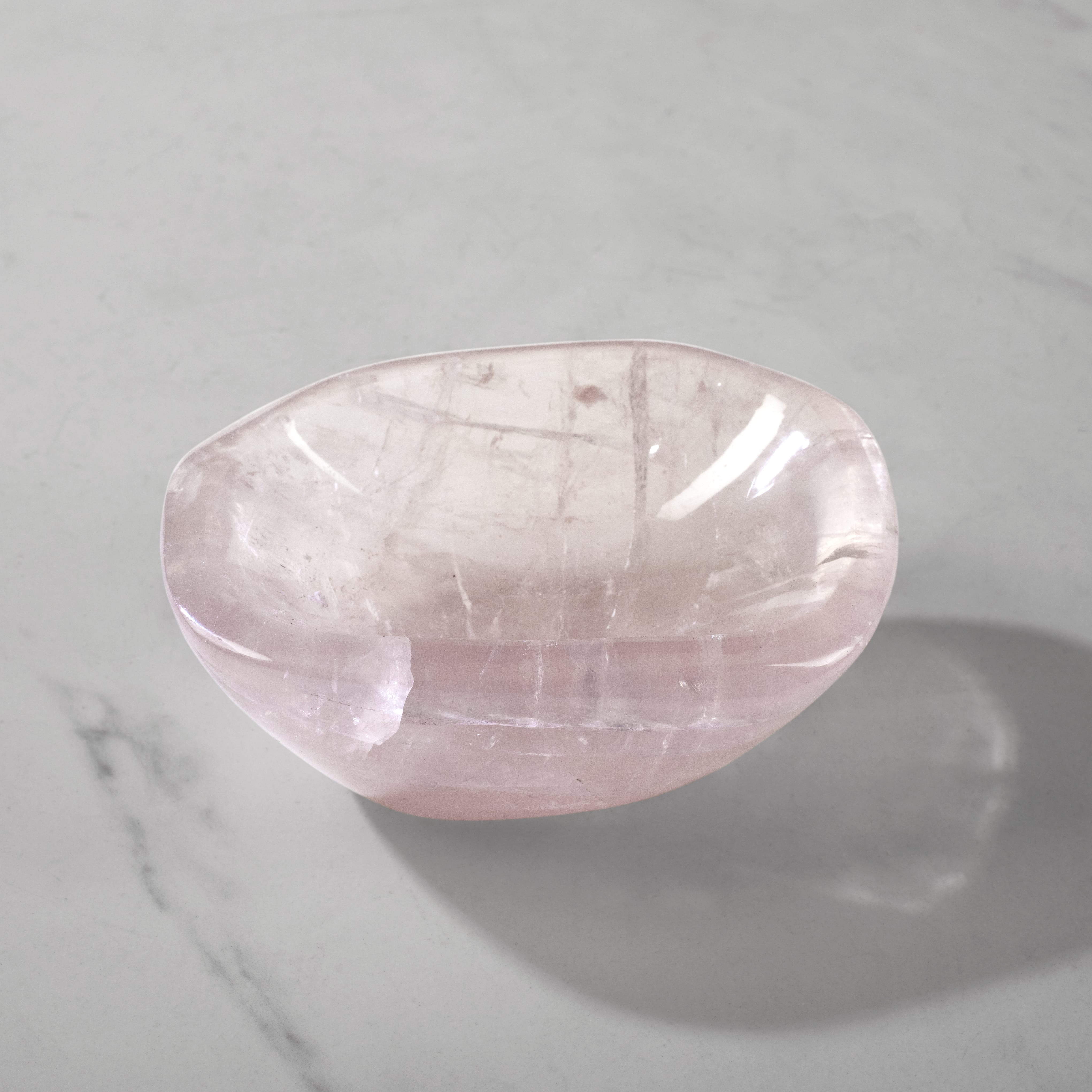 Kalifano Gemstone Bowls Rose Quartz Bowl from Madagascar - 8.75" BOWL960-RQ.003