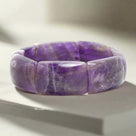 30mm Amethyst Stretch Bangle